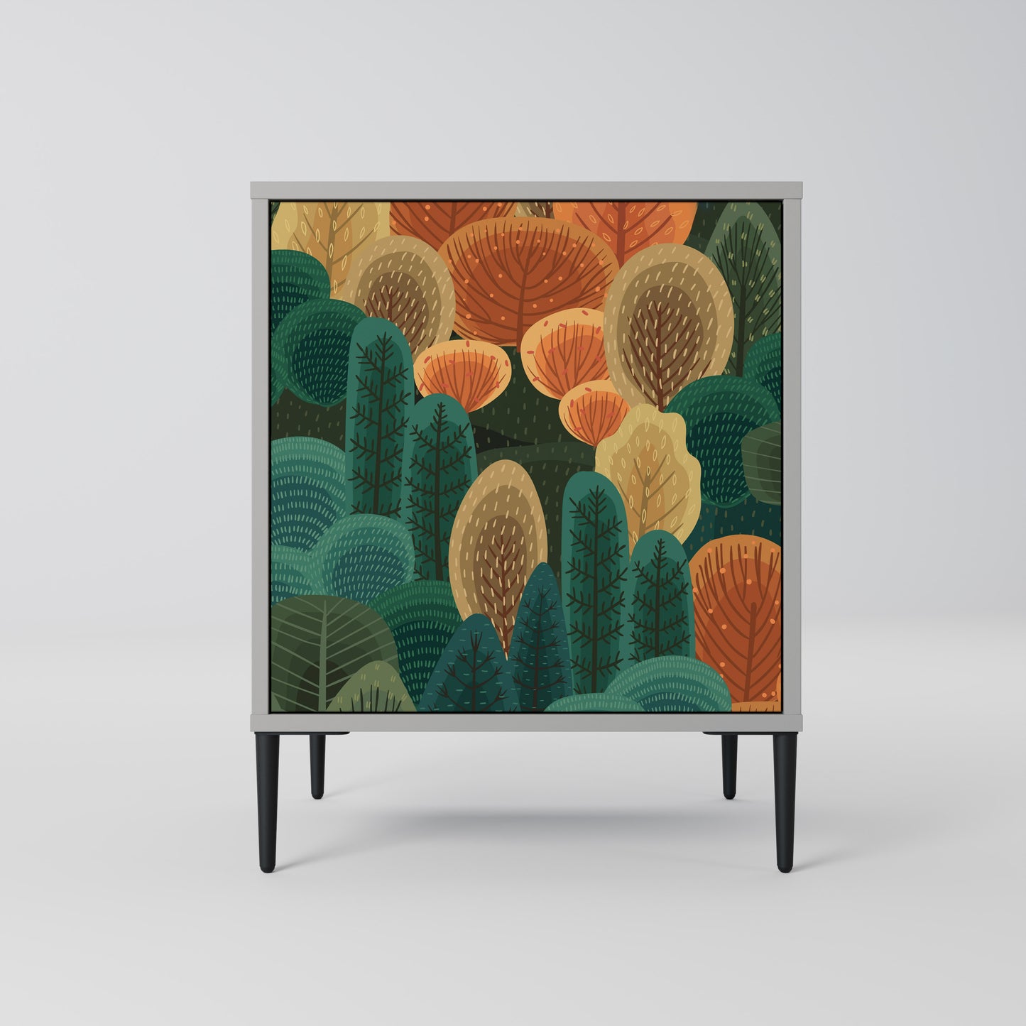 Credenza AUTUMN KALEIDOSCOPE a 1 anta con finitura grigia