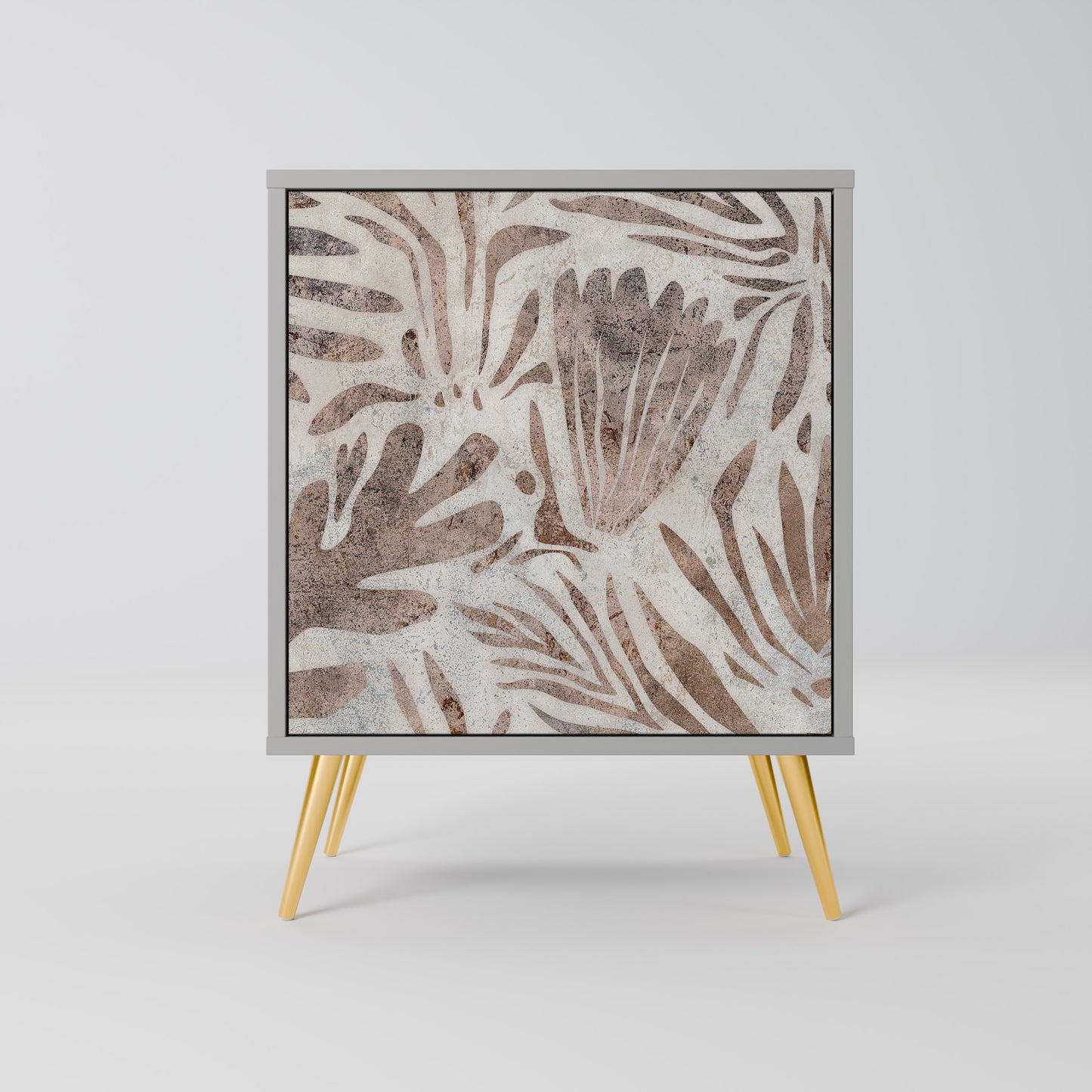 Credenza PASSING TIME a 1 anta con finitura grigia