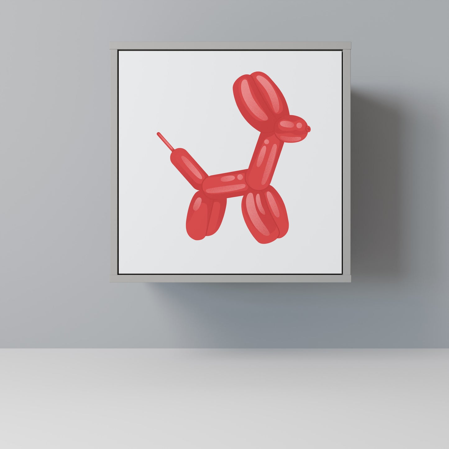 Credenza a 1 anta CHILDHOOD MEMORY in finitura grigia