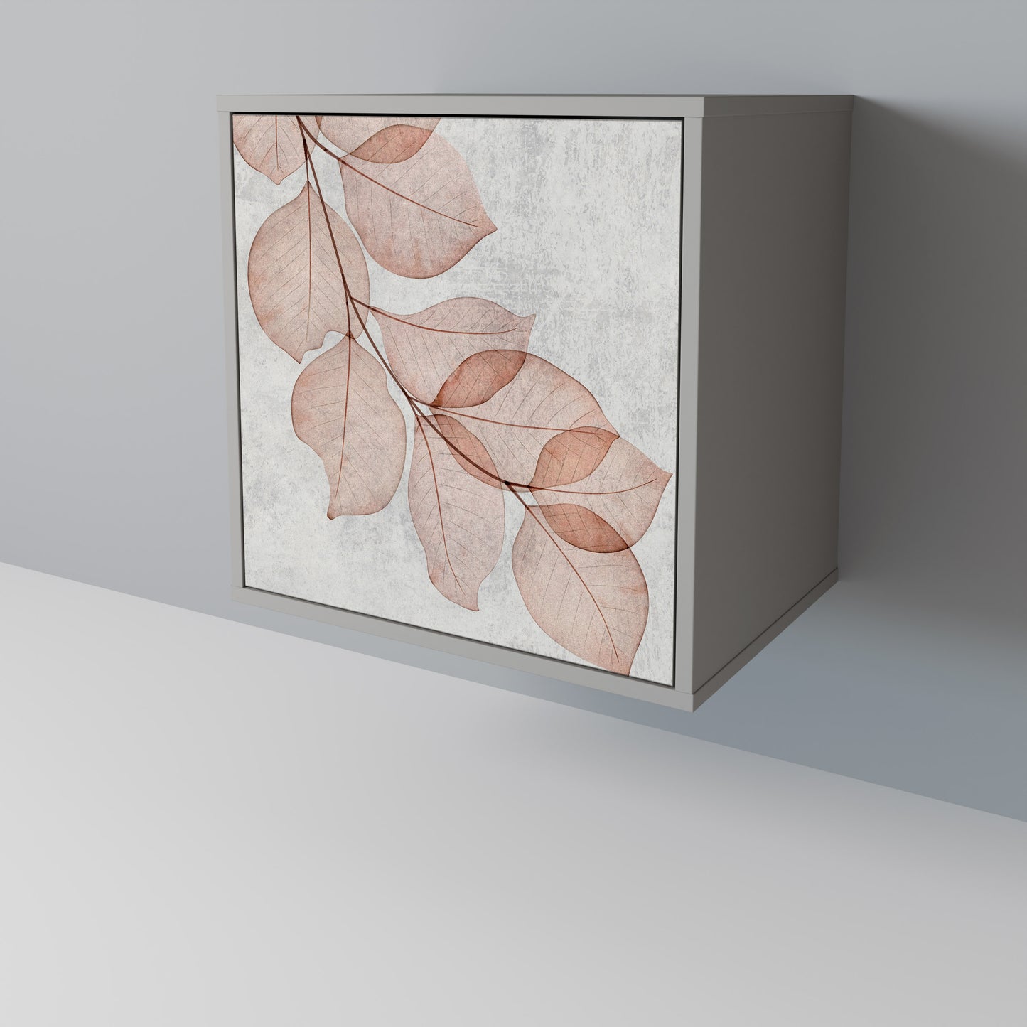AUTUMN FRAGILITY 1-Door Sideboard in Grey Finish