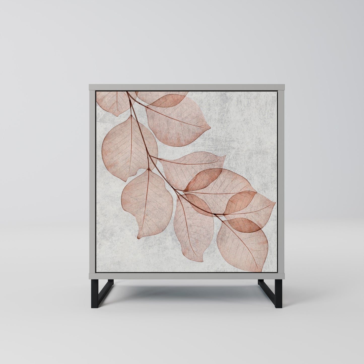 AUTUMN FRAGILITY 1-Door Sideboard in Grey Finish