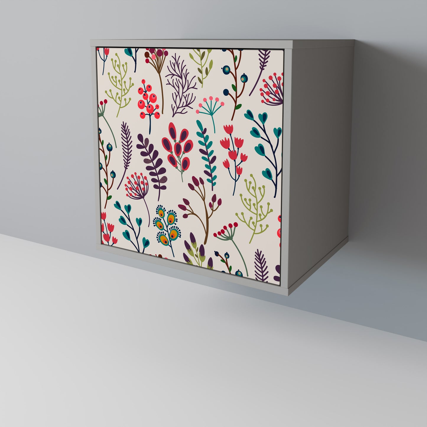 Credenza AUTUMN SUNDRIES a 1 anta con finitura grigia