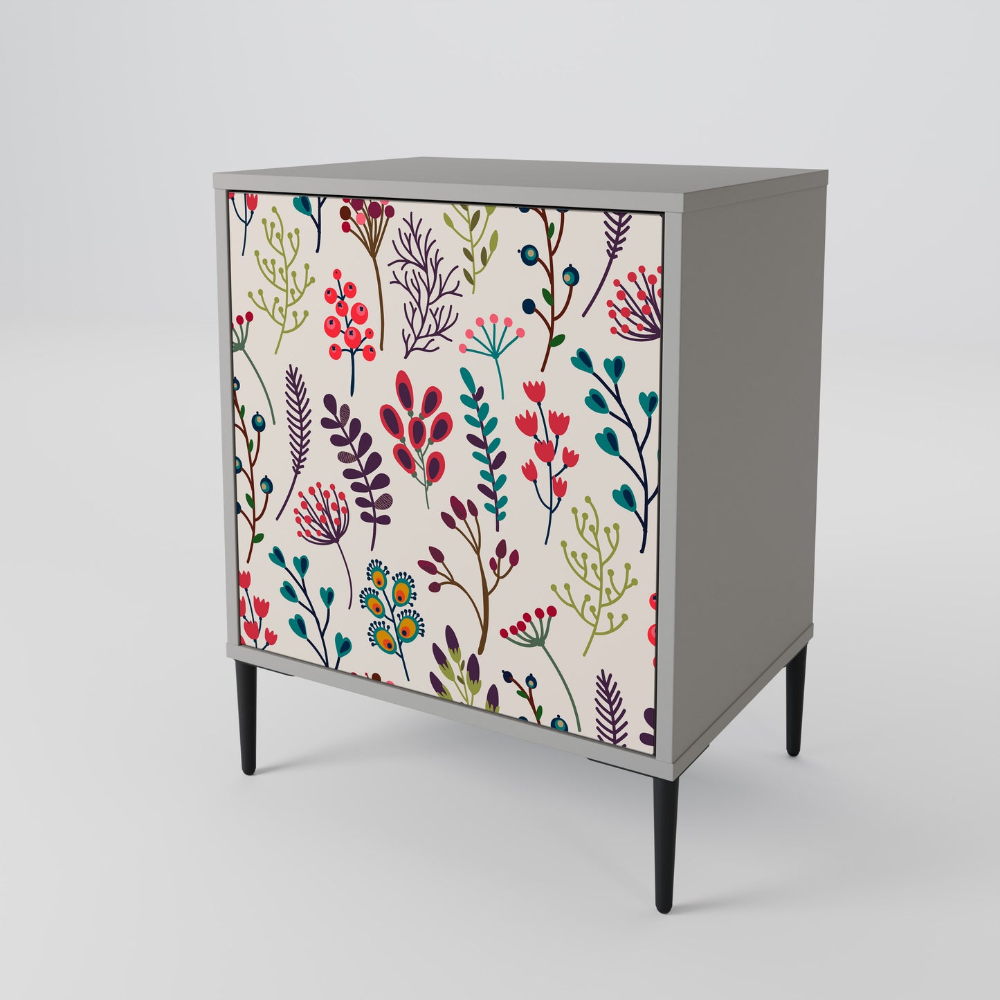 Credenza AUTUMN SUNDRIES a 1 anta con finitura grigia