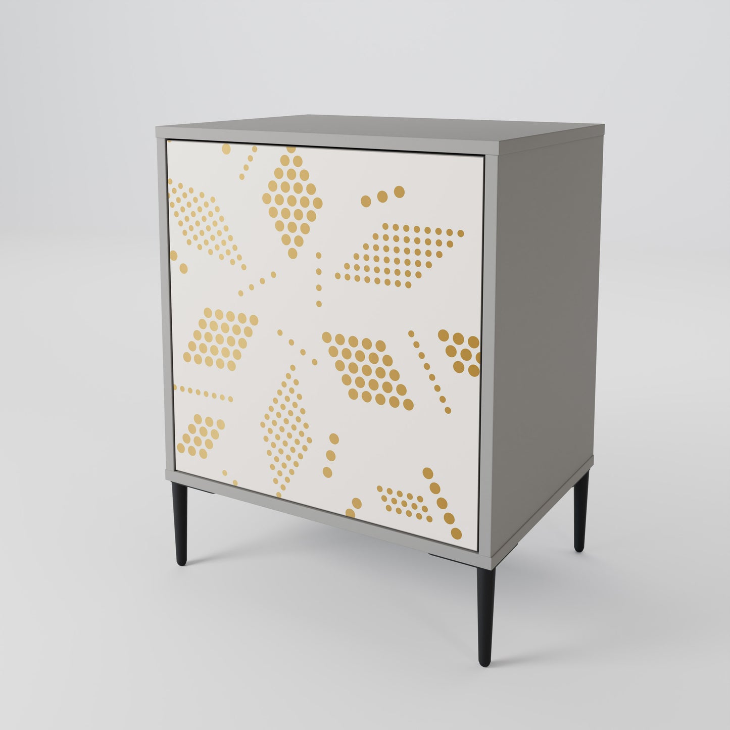SPOTTED DAZE 1-Door Sideboard in Grey Finish