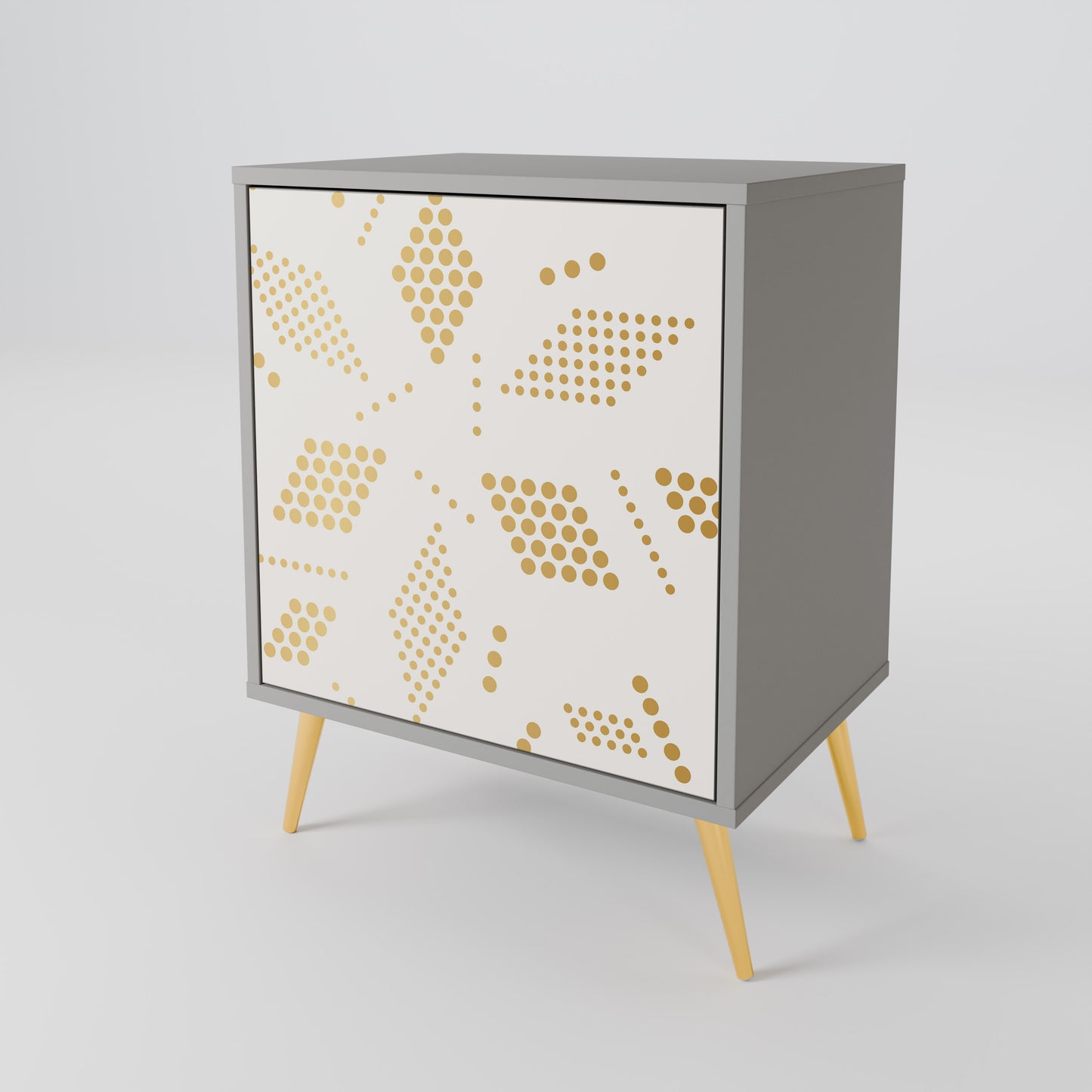 SPOTTED DAZE 1-Door Sideboard in Grey Finish