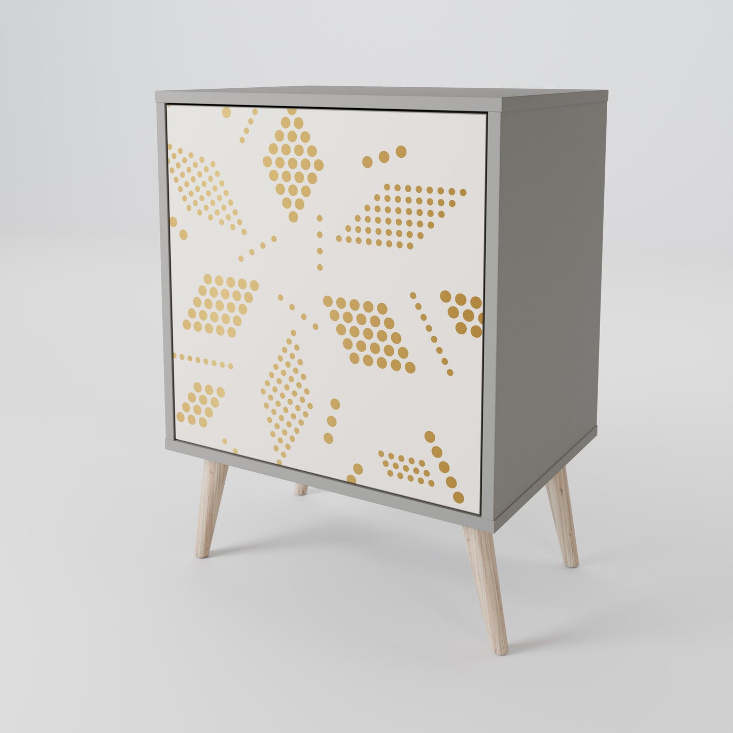 SPOTTED DAZE 1-Door Sideboard in Grey Finish