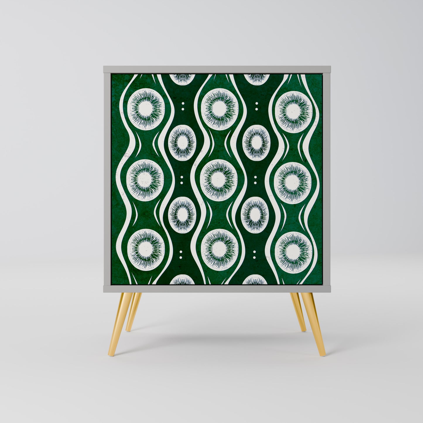 Credenza GREEN EYES a 1 anta con finitura grigia