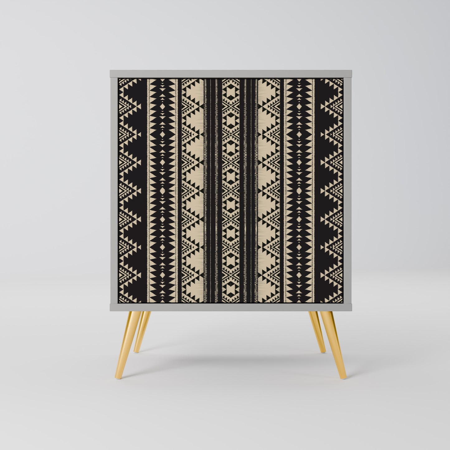 Credenza AZTEC a 1 anta con finitura grigia