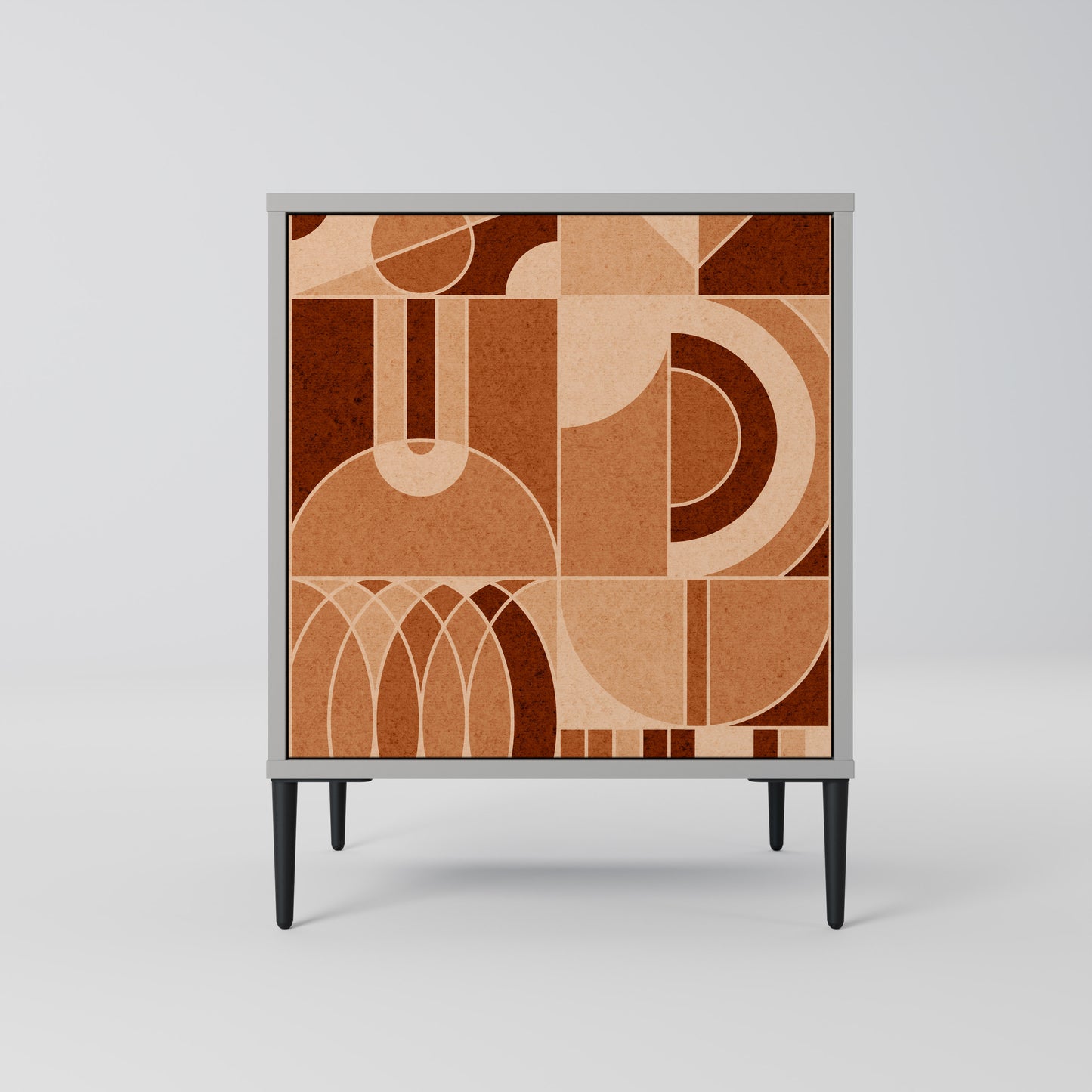 PRISM MOSAIC 1-Door Sideboard in Grey Finish