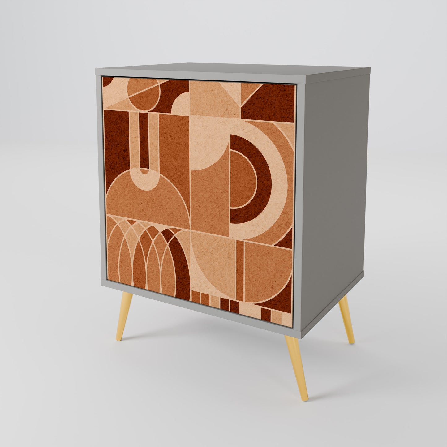 PRISM MOSAIC 1-Door Sideboard in Grey Finish