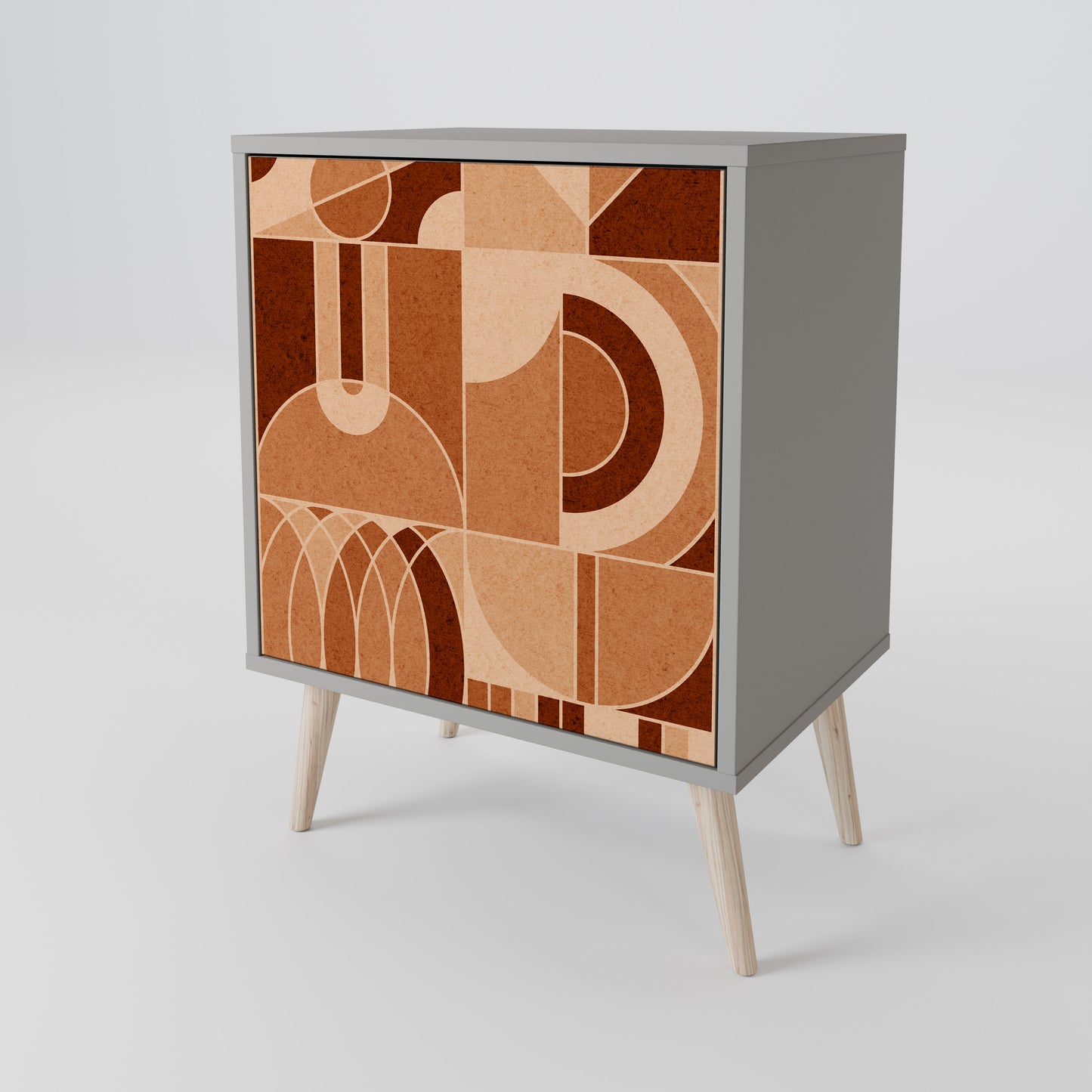 PRISM MOSAIC 1-Door Sideboard in Grey Finish