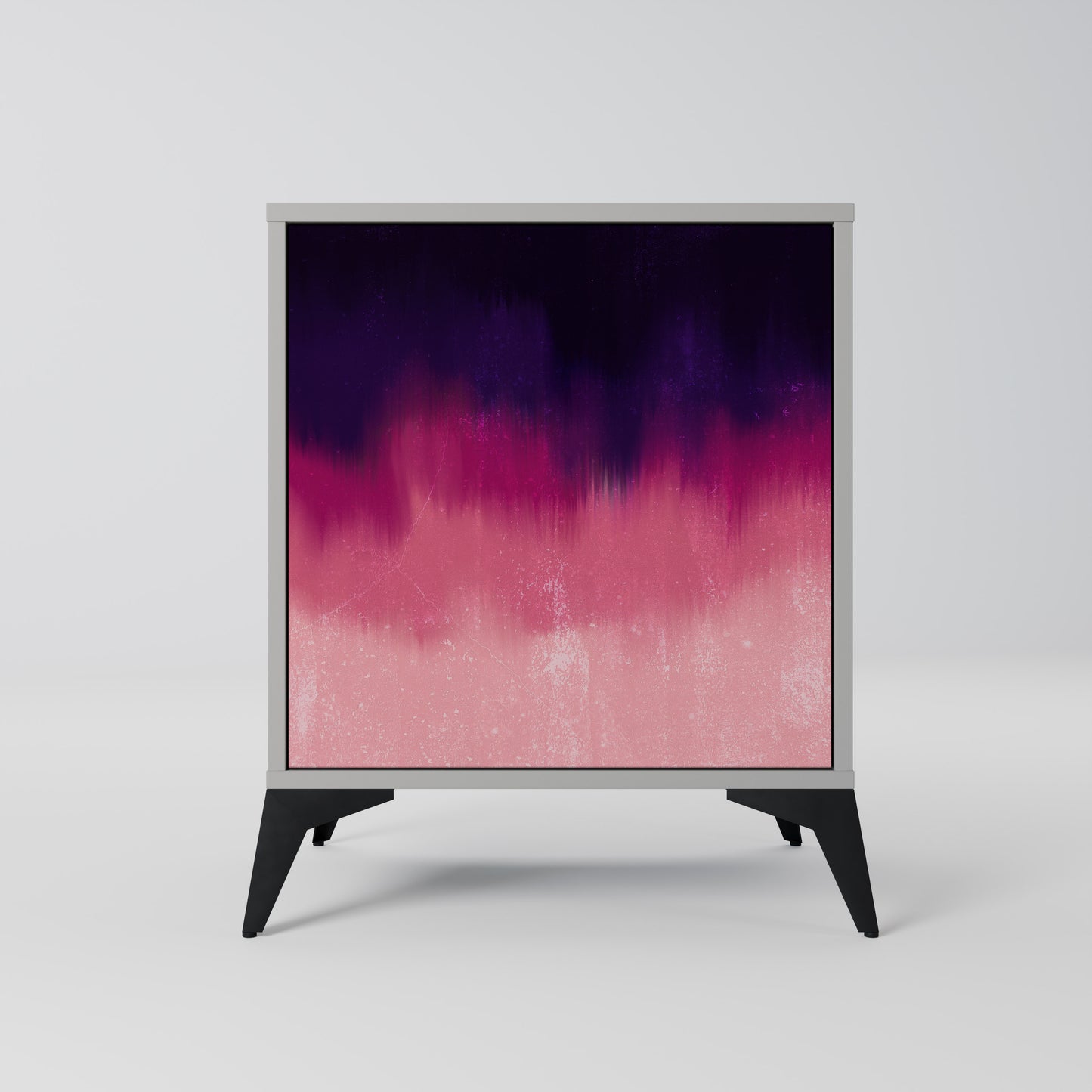 AURORA BOREALIS 1-Door Sideboard in Grey Finish