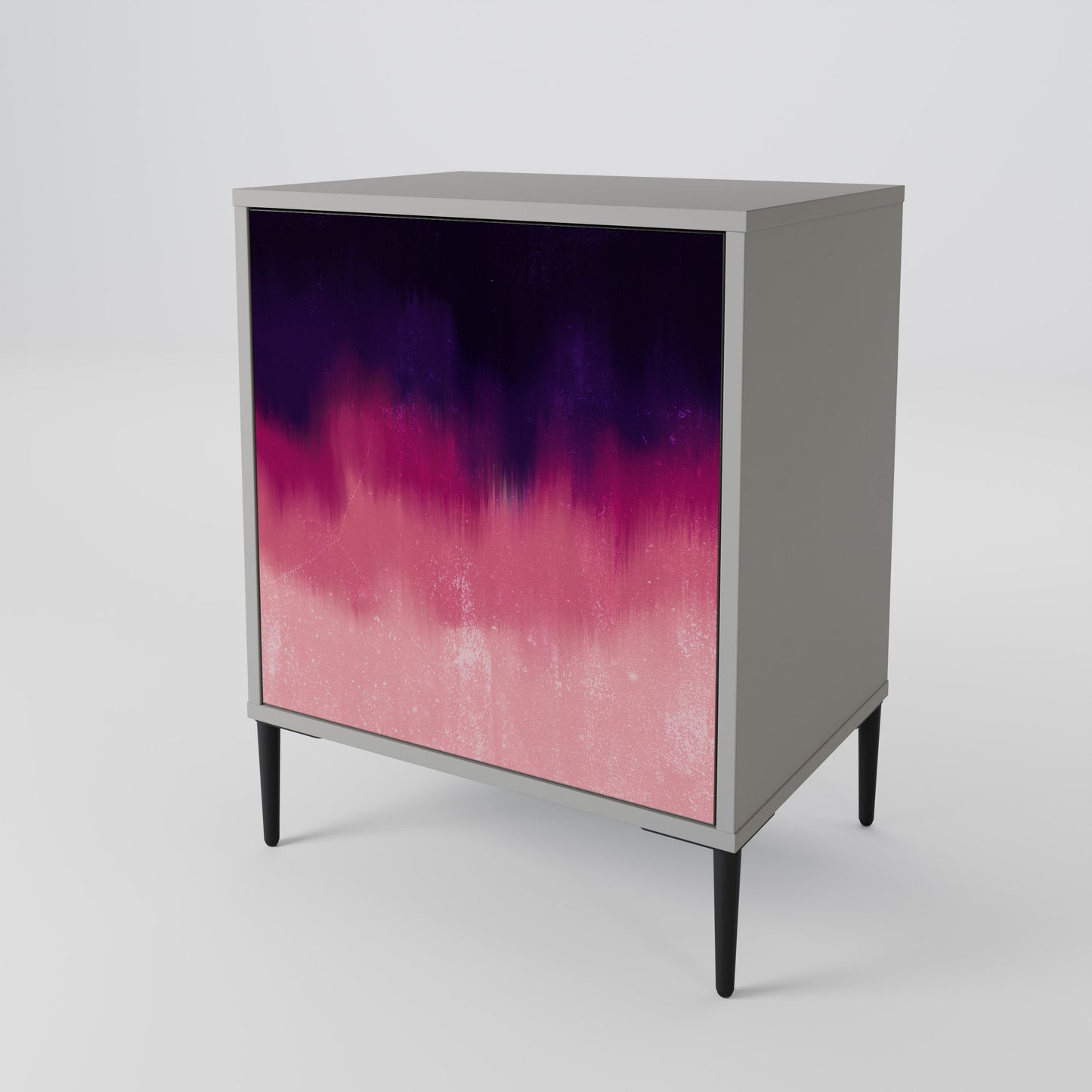 AURORA BOREALIS 1-Door Sideboard in Grey Finish