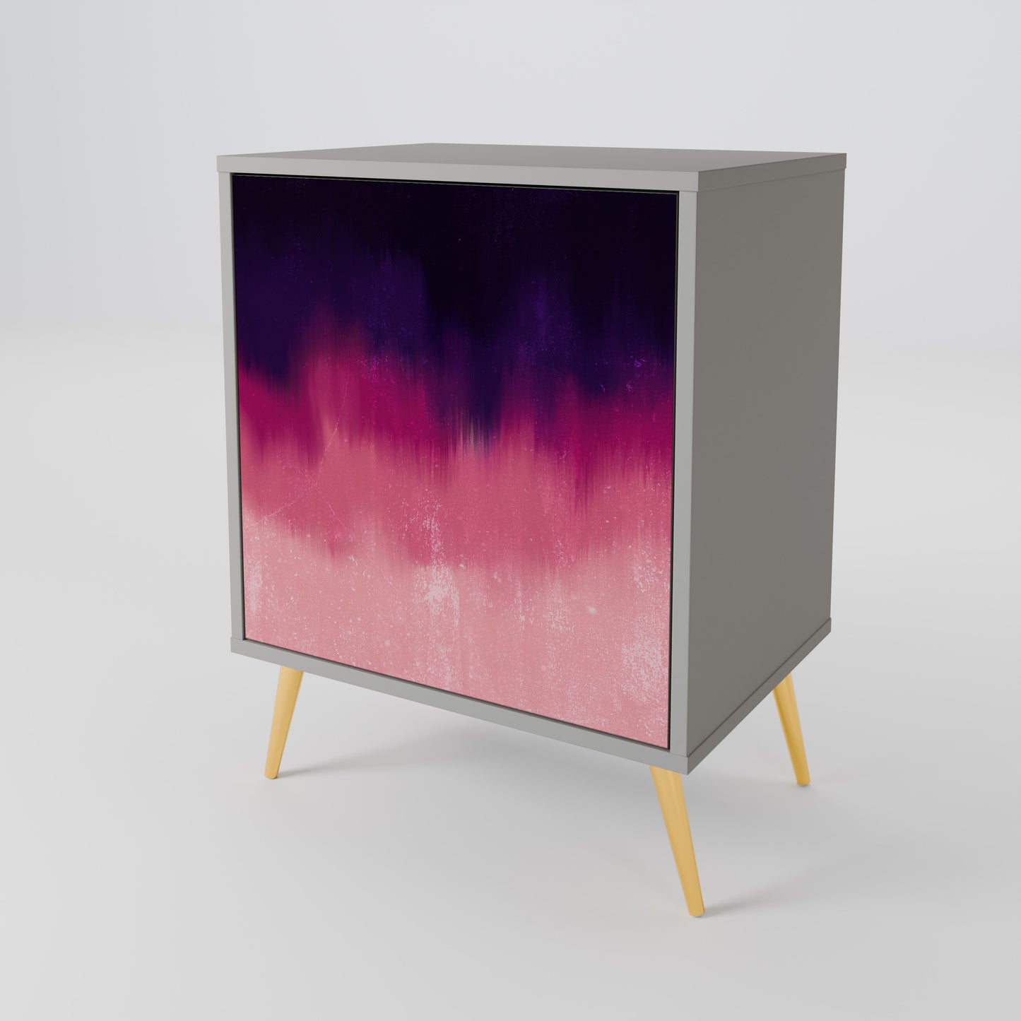 AURORA BOREALIS 1-Door Sideboard in Grey Finish