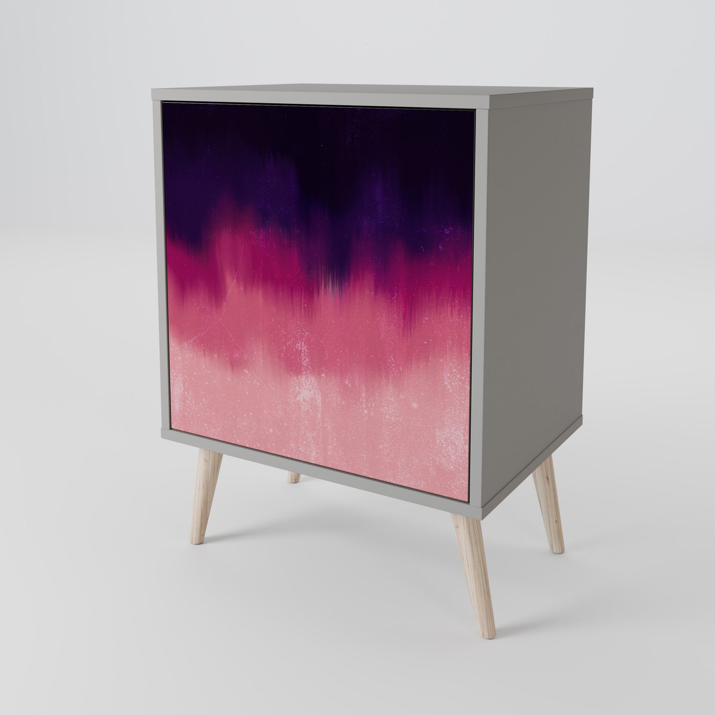 AURORA BOREALIS 1-Door Sideboard in Grey Finish