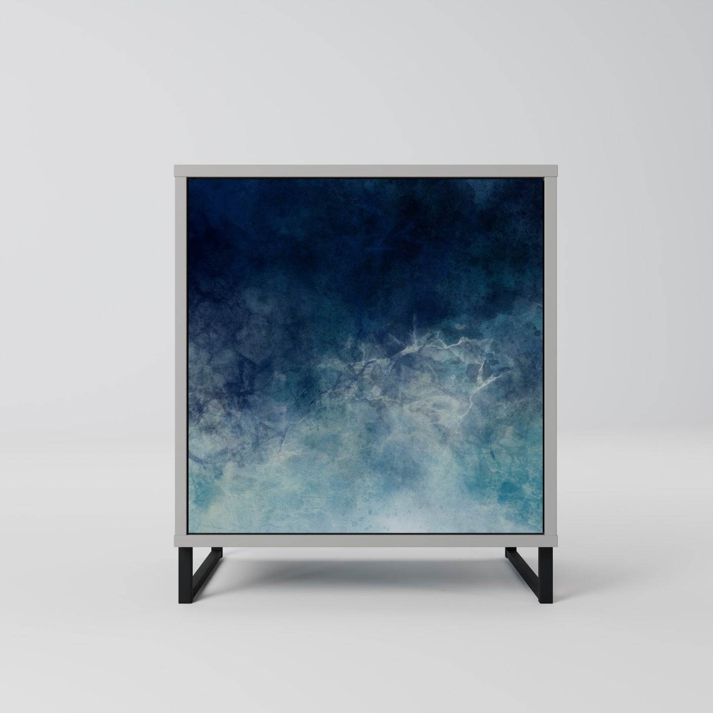 CELESTIAL FALL 1-Door Sideboard in Grey Finish