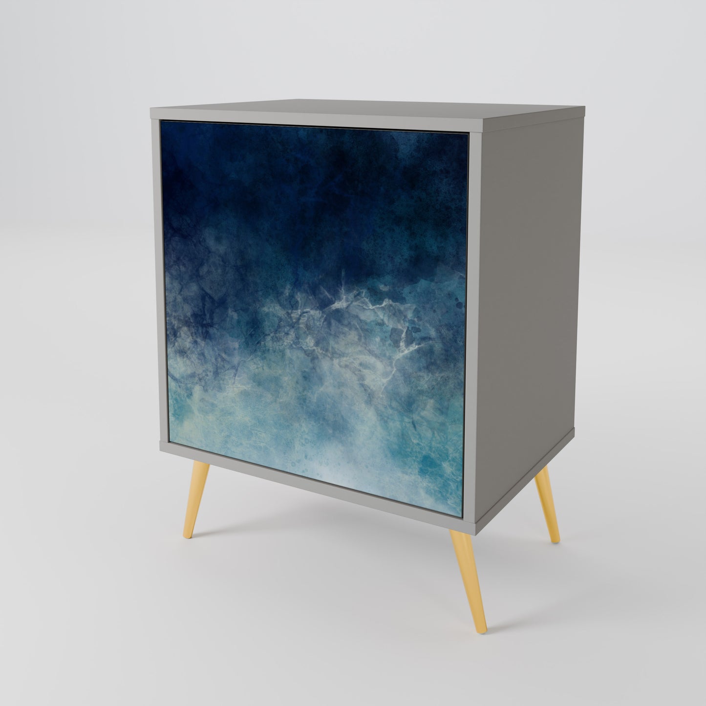 CELESTIAL FALL 1-Door Sideboard in Grey Finish