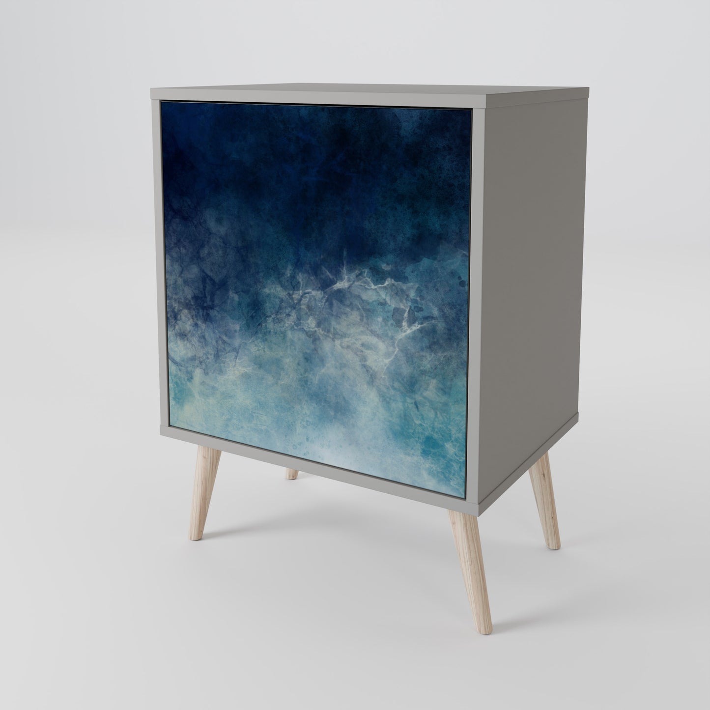 CELESTIAL FALL 1-Door Sideboard in Grey Finish