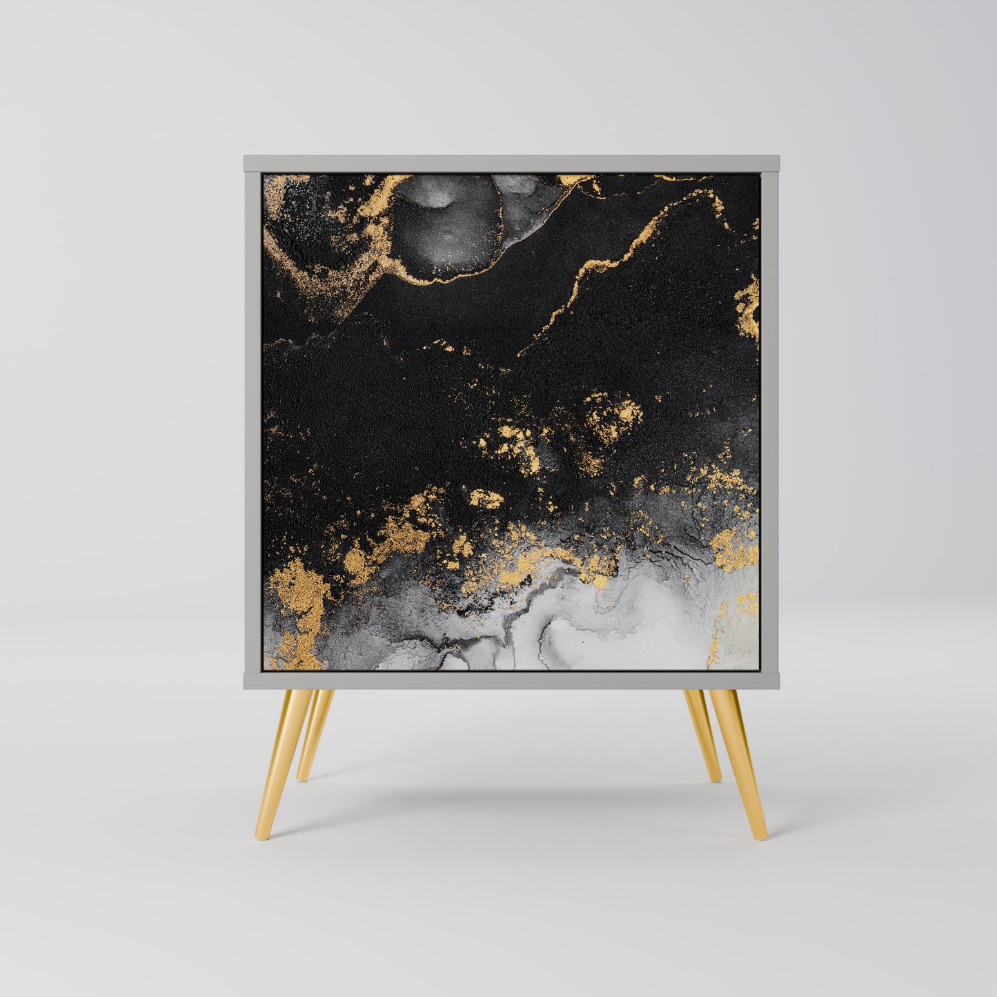 Credenza a 1 anta MARBLE OF TOMMORROW in finitura grigia