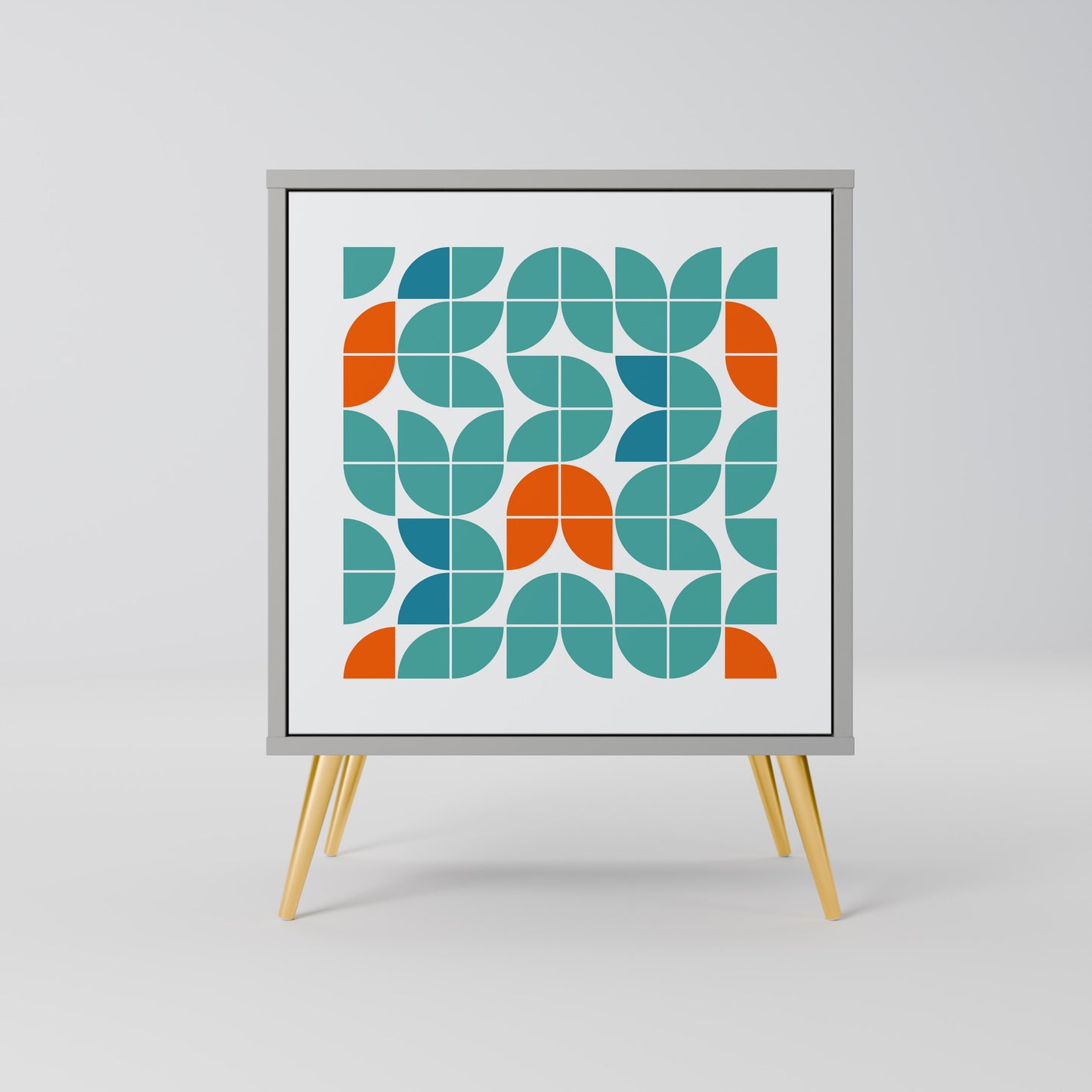 Credenza BE THE CHANGE a 1 anta con finitura grigia