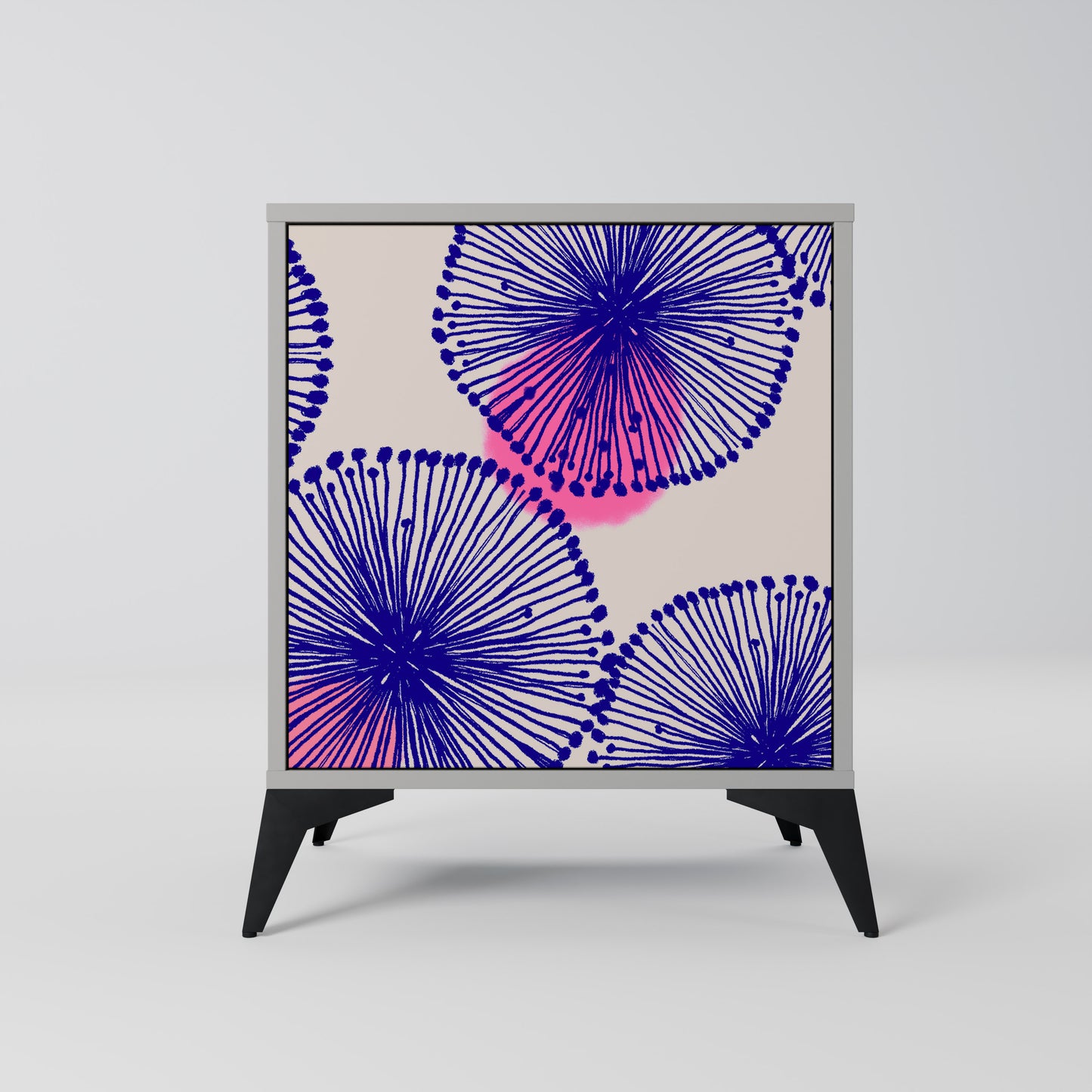 Credenza MAGIC NATURE a 1 anta in finitura grigia