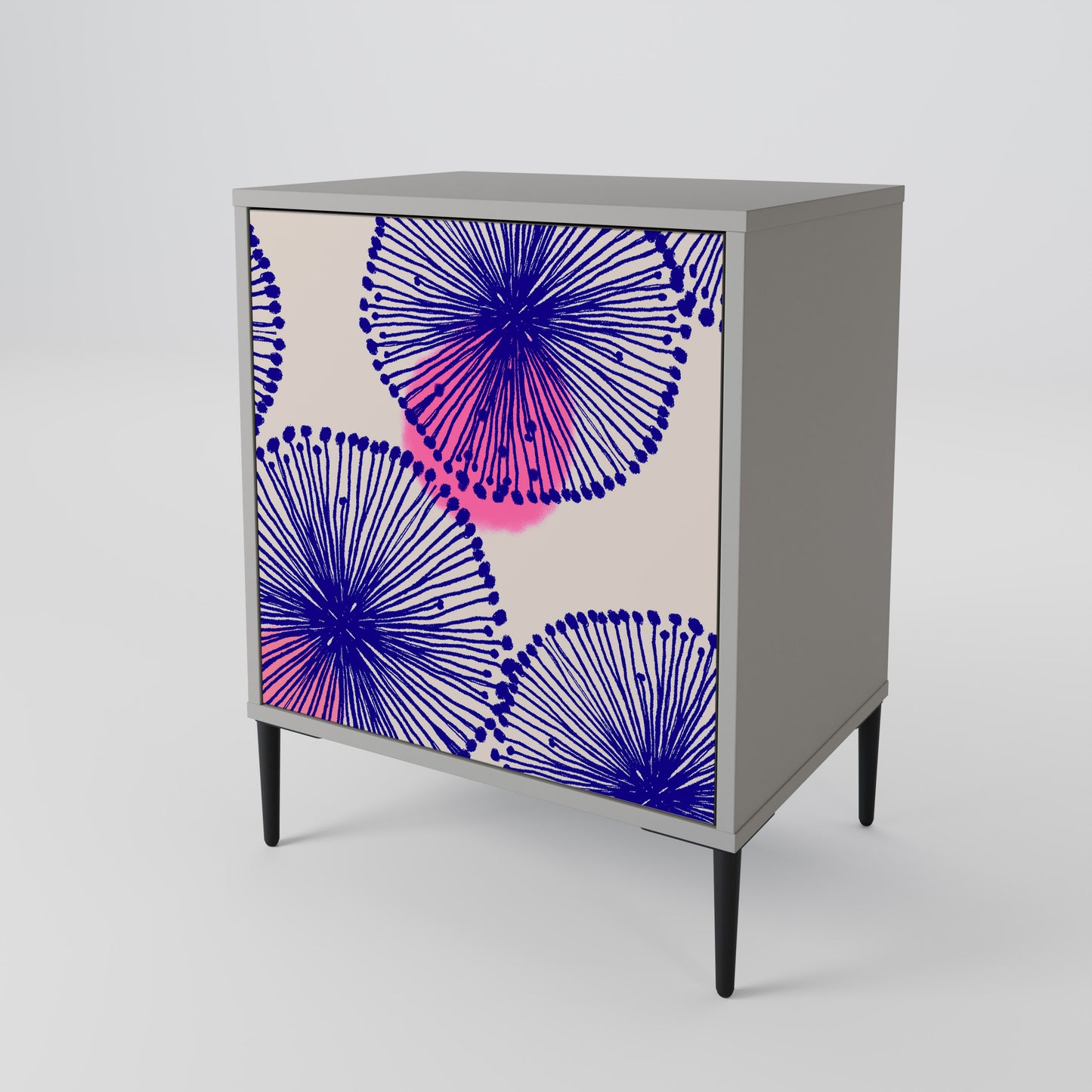 Credenza MAGIC NATURE a 1 anta in finitura grigia