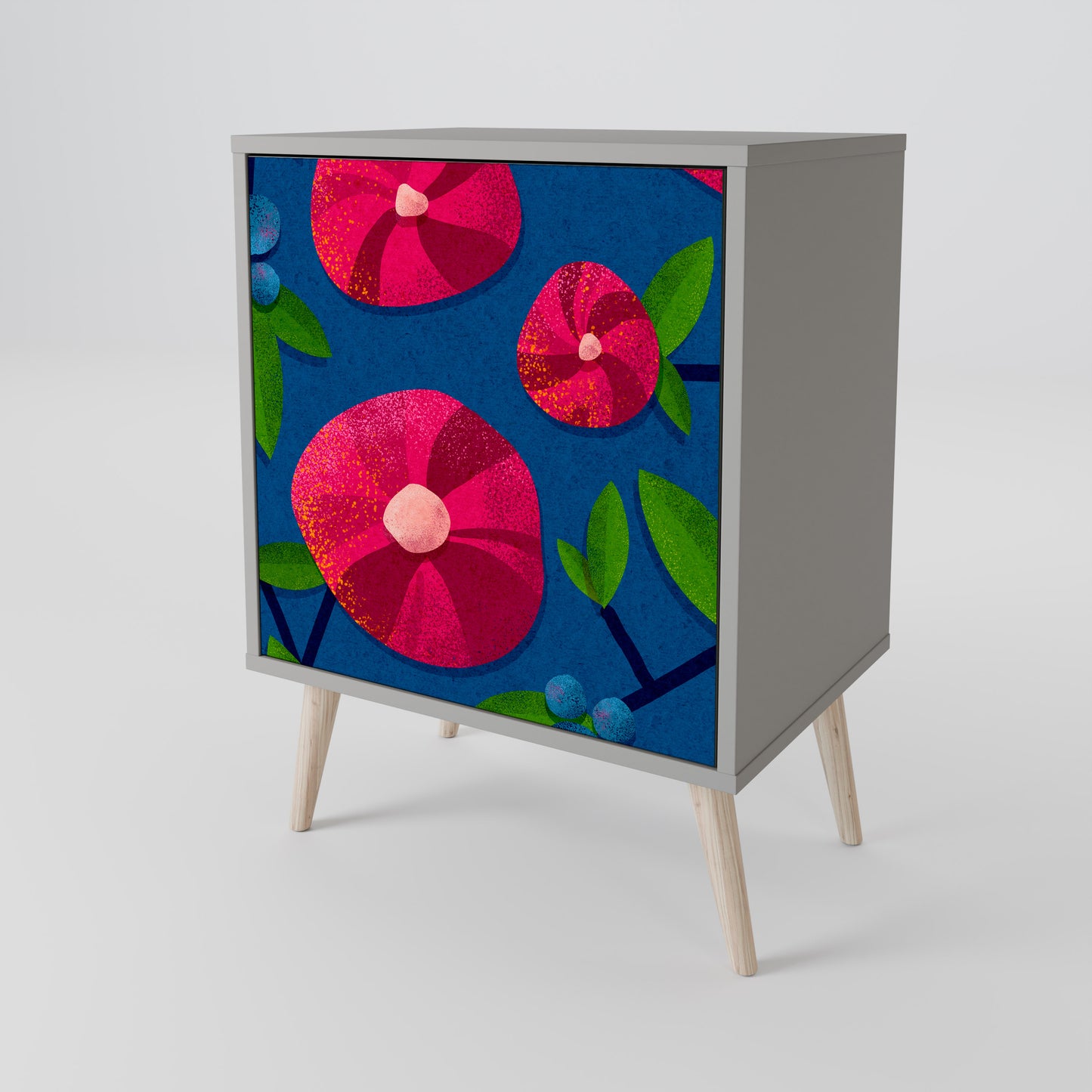 Credenza a 1 anta SPRING THOUGHTS in finitura grigia