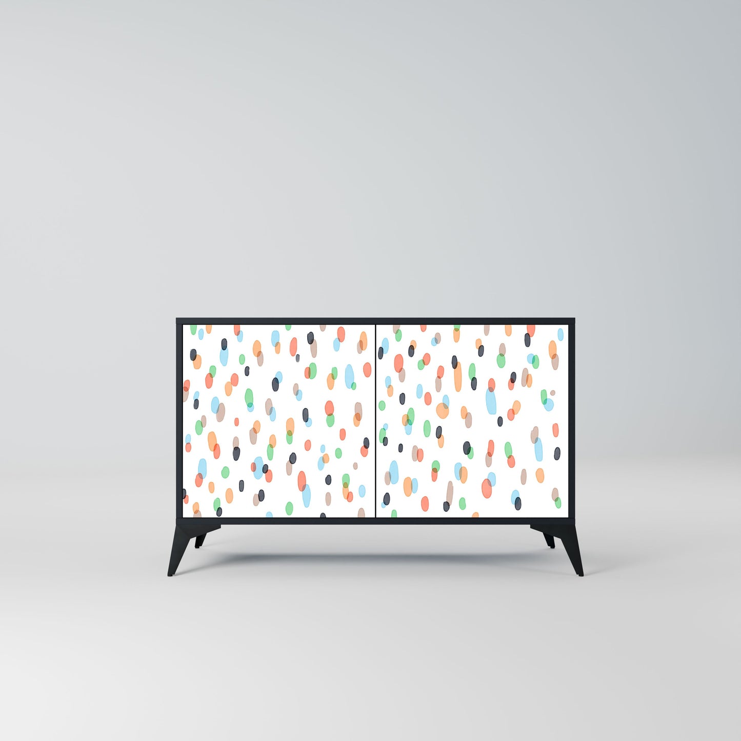 Credenza ENERGETIC SPOT a 2 ante in finitura nera