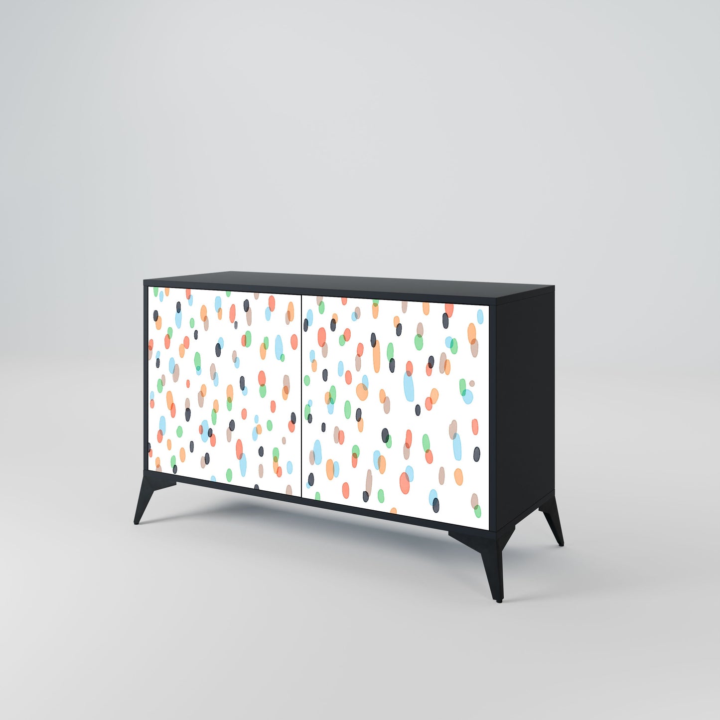 Credenza ENERGETIC SPOT a 2 ante in finitura nera