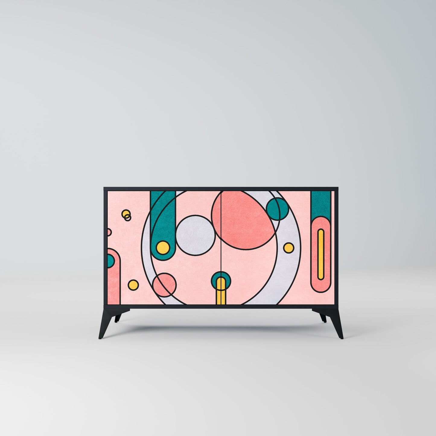 Credenza a 2 ante GOSSAMER ECHOES in finitura nera