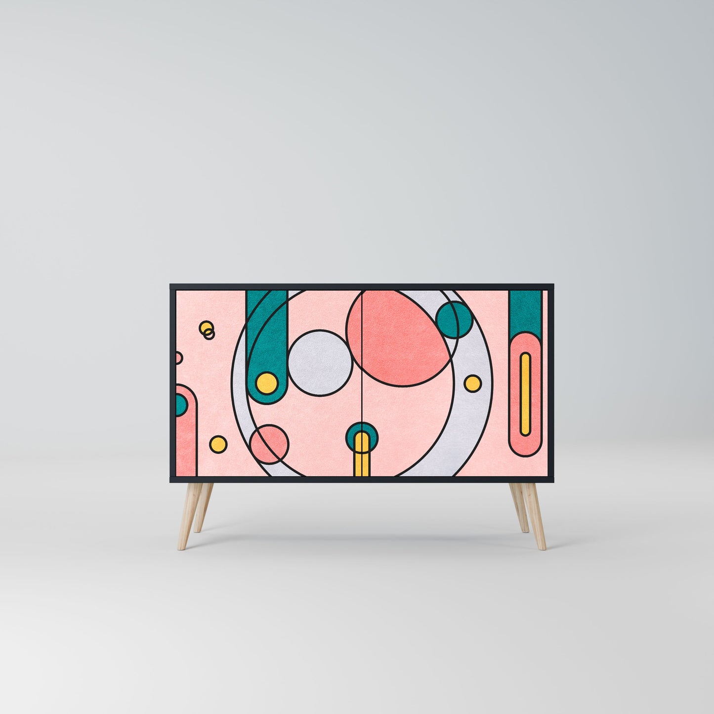 Credenza a 2 ante GOSSAMER ECHOES in finitura nera