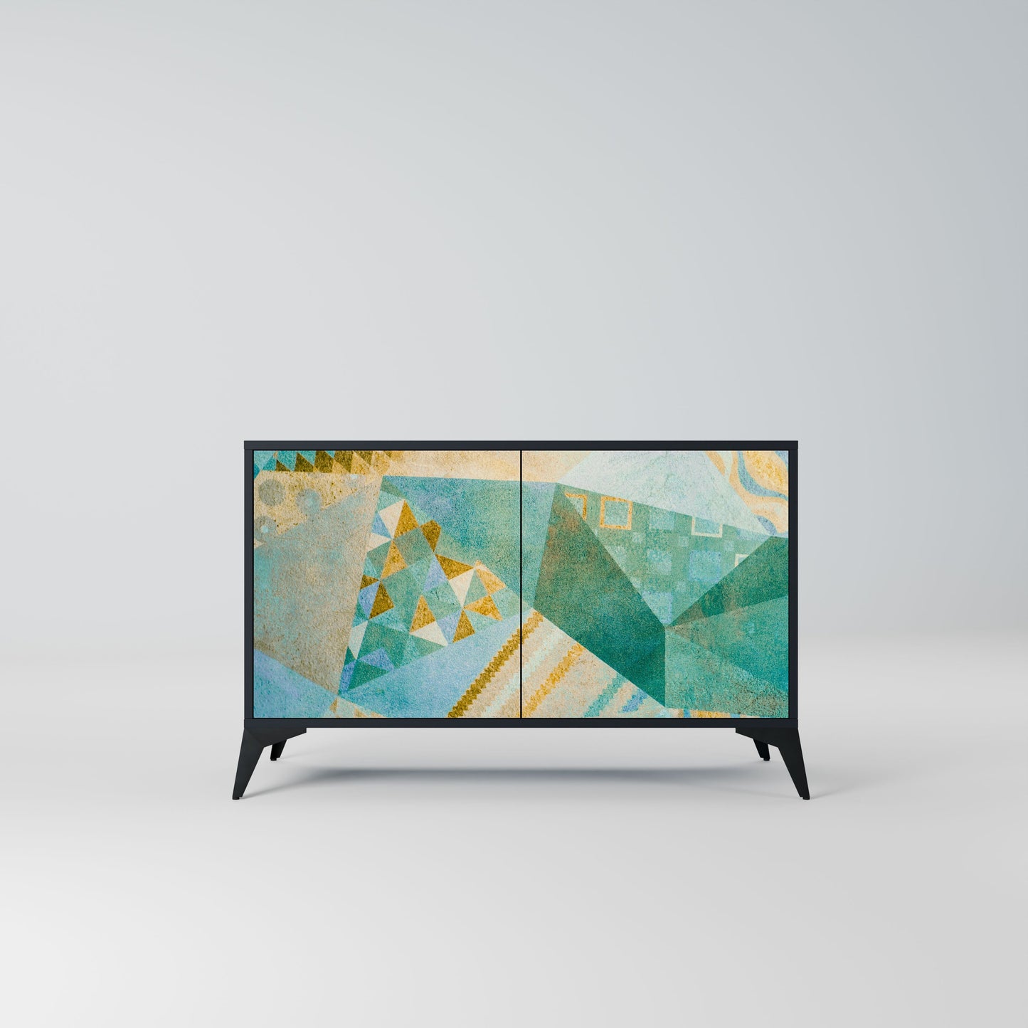 Credenza SPECTRUM SPLENDOR a 2 ante in finitura nera