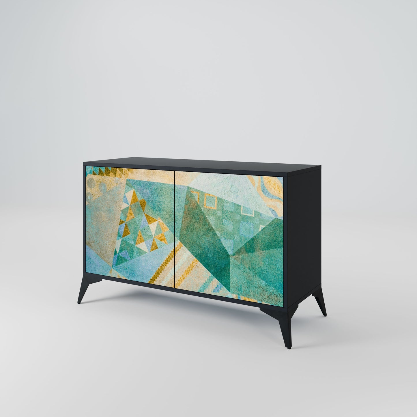 Credenza SPECTRUM SPLENDOR a 2 ante in finitura nera