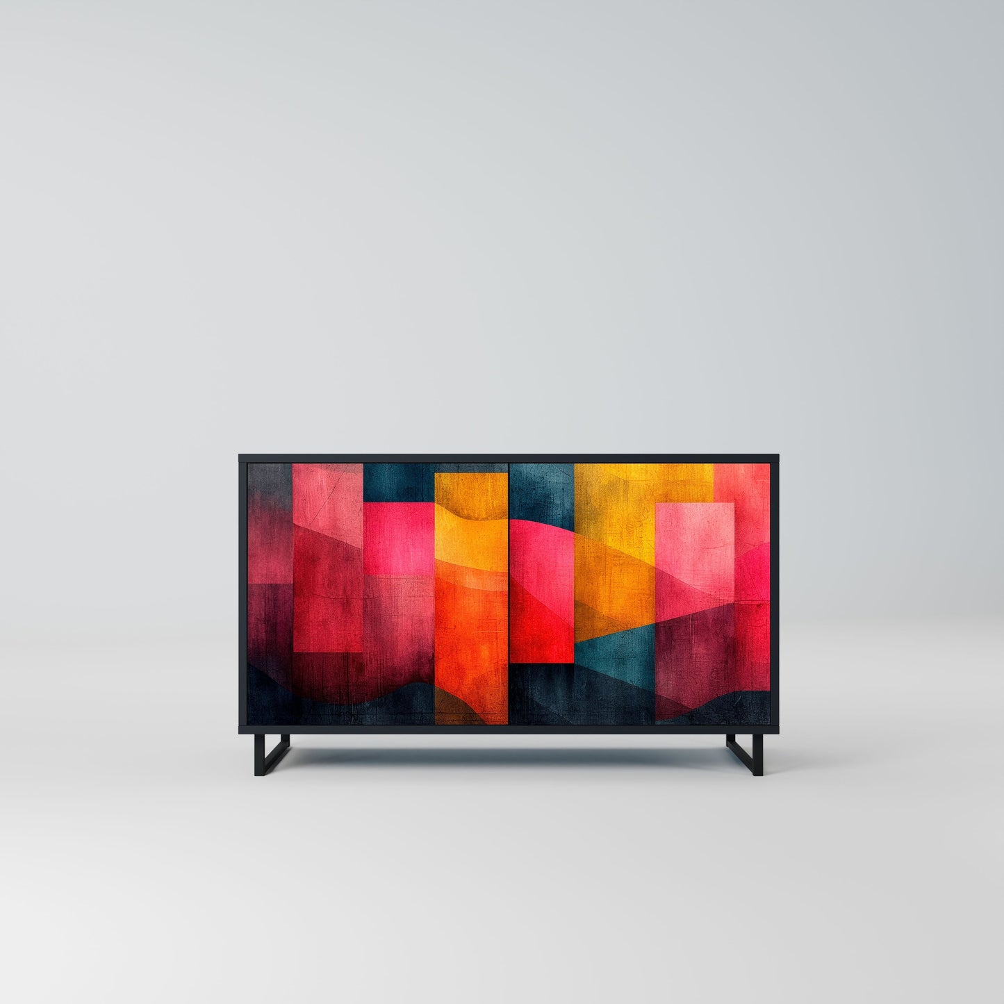 Credenza a 2 ante COLORFUL SOUNDS in finitura nera
