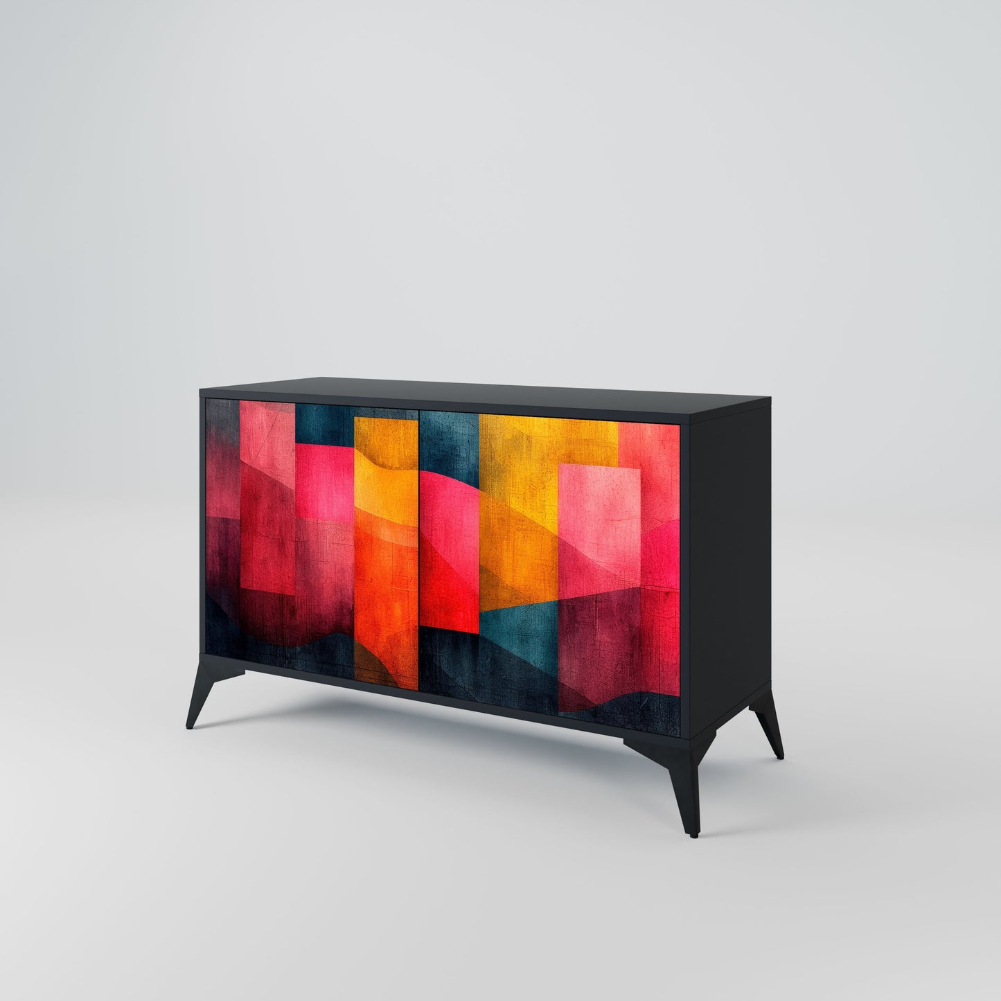 Credenza a 2 ante COLORFUL SOUNDS in finitura nera