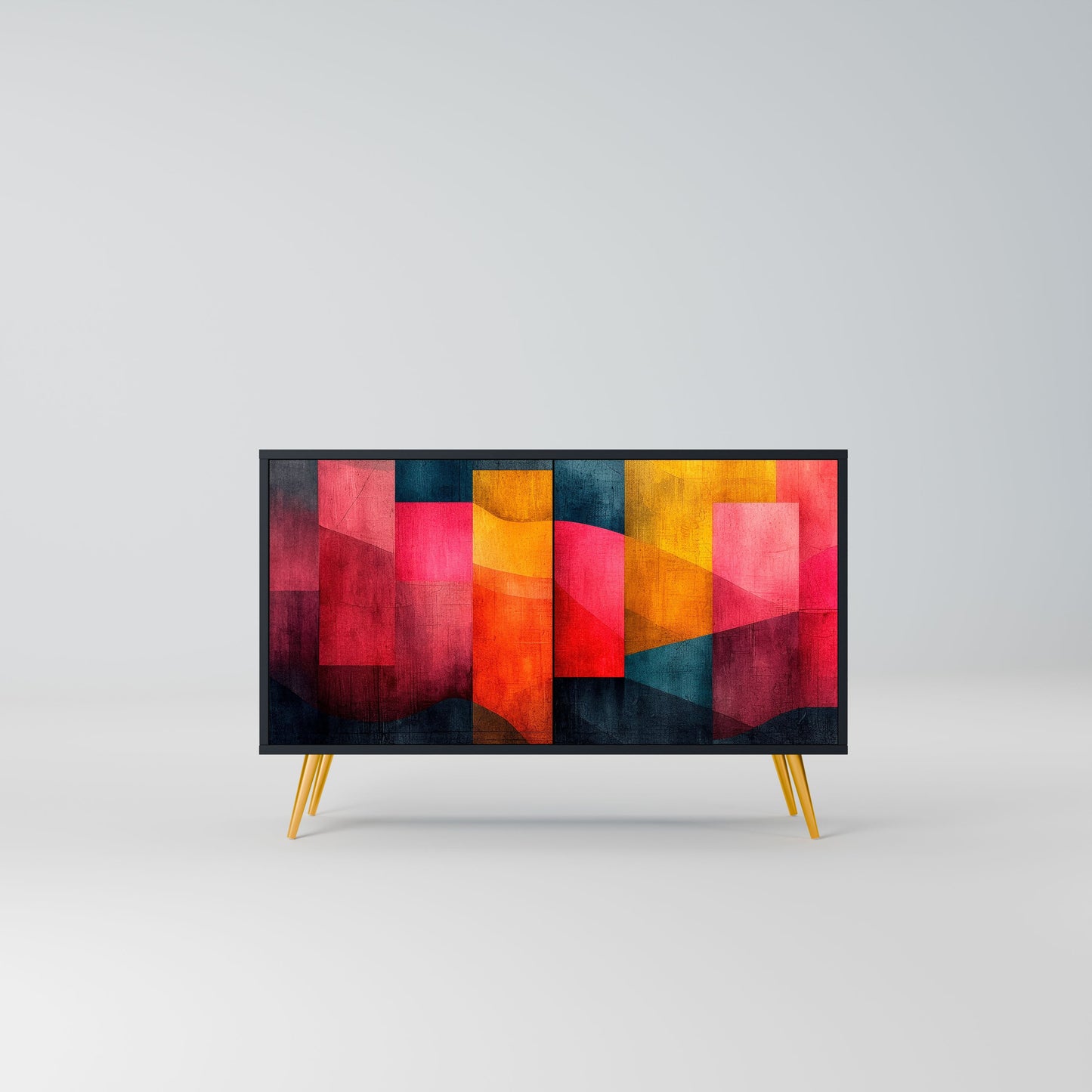 Credenza a 2 ante COLORFUL SOUNDS in finitura nera