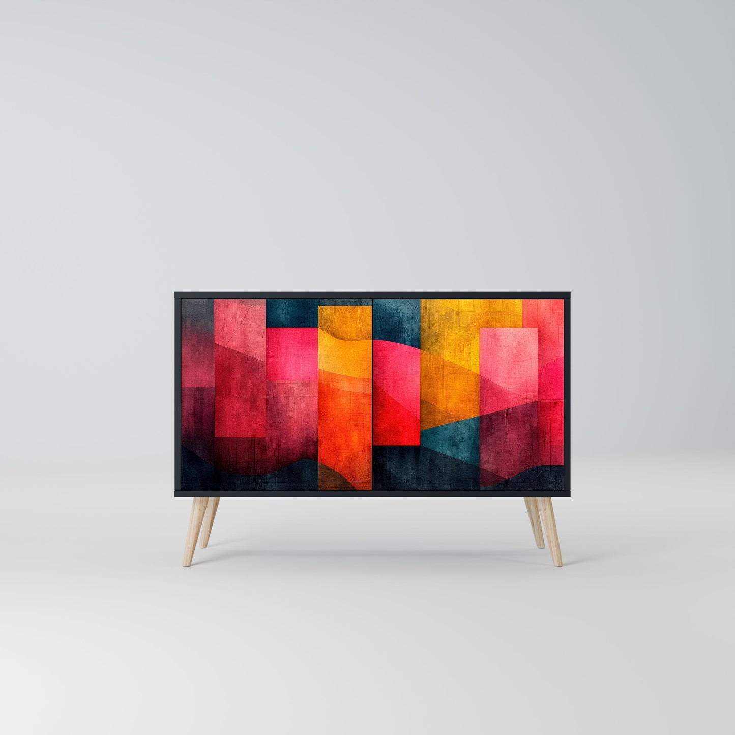 Credenza a 2 ante COLORFUL SOUNDS in finitura nera