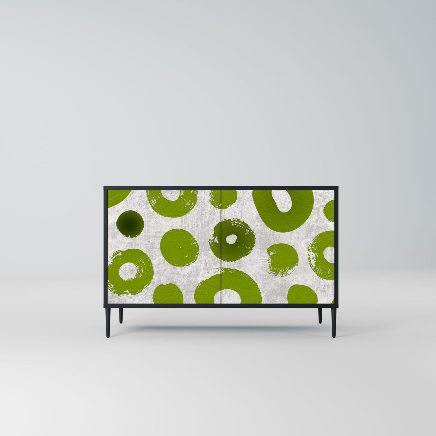 Credenza a 2 ante GREEN RHAPSODY in finitura nera