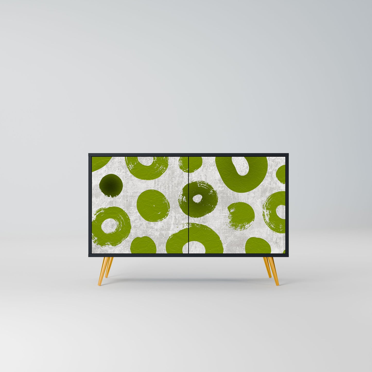 Credenza a 2 ante GREEN RHAPSODY in finitura nera