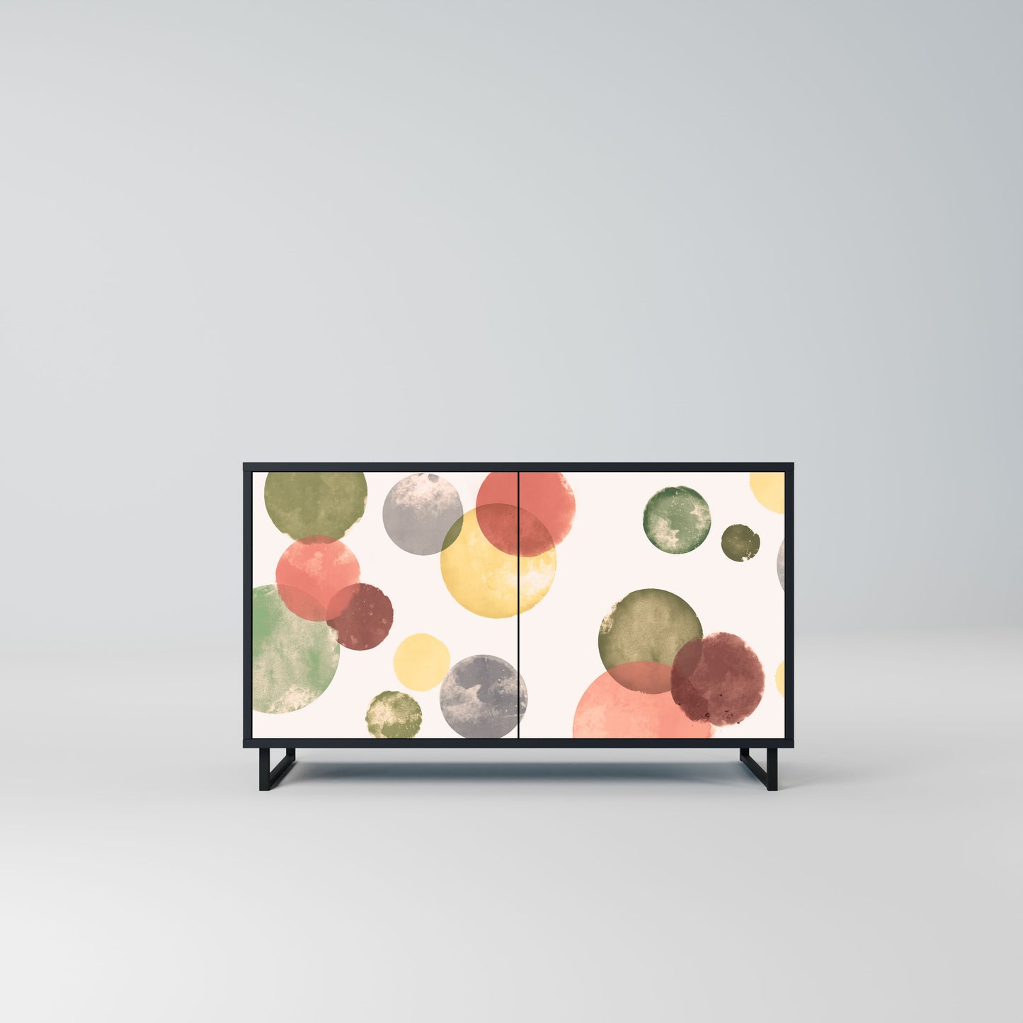 Credenza FLEETING HAPPINESS a 2 ante in finitura nera