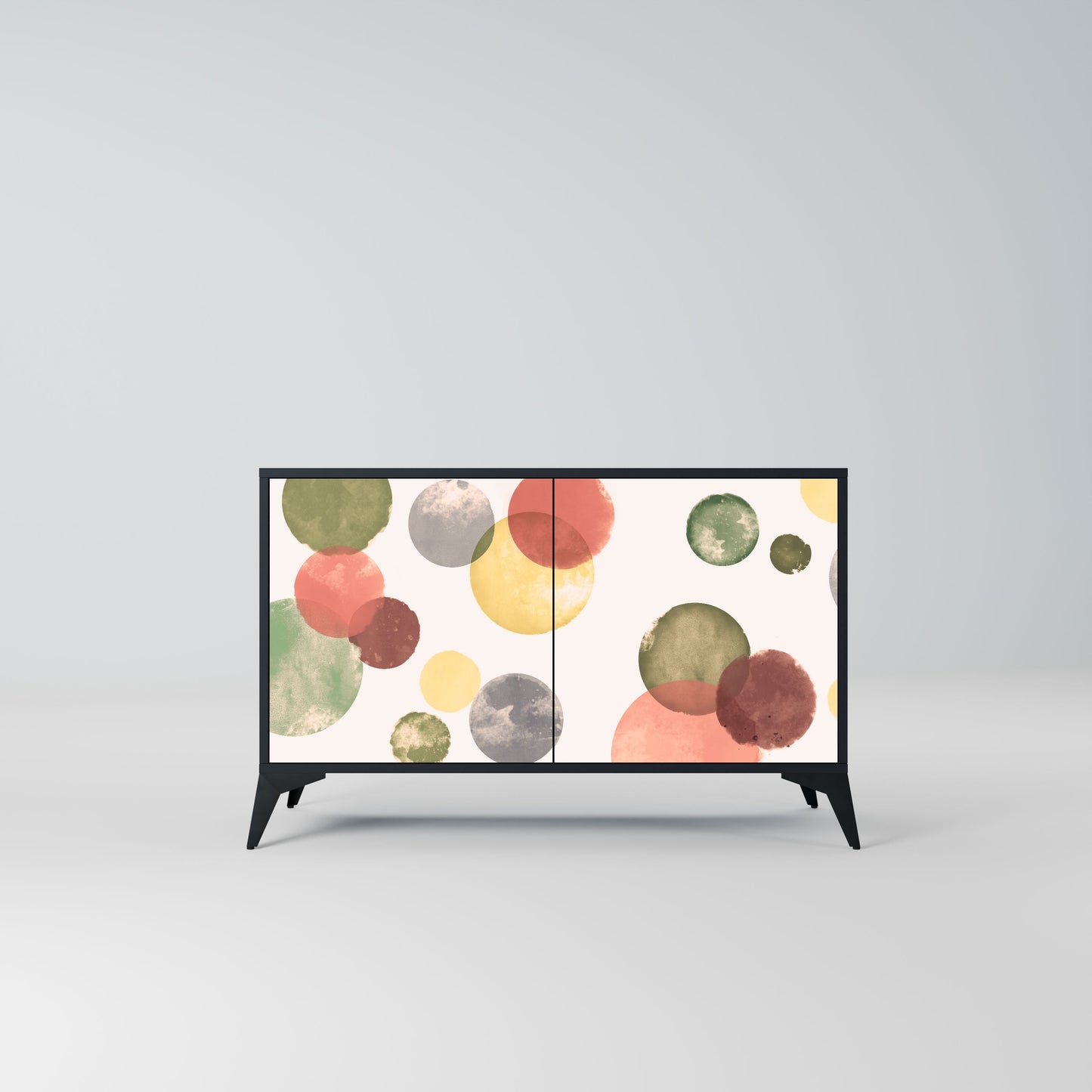 Credenza FLEETING HAPPINESS a 2 ante in finitura nera