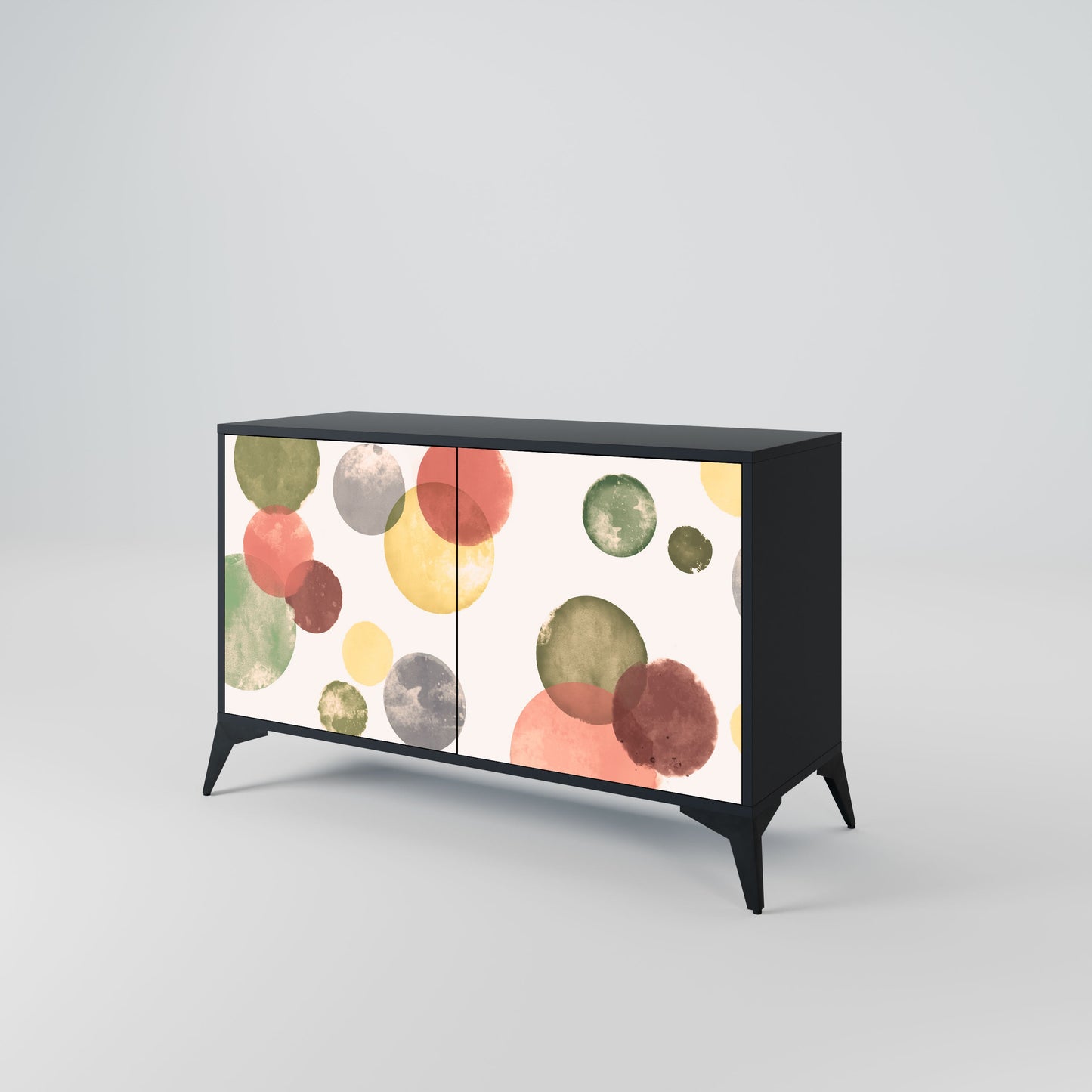 Credenza FLEETING HAPPINESS a 2 ante in finitura nera