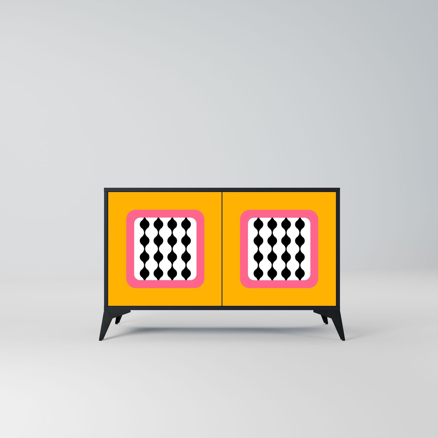 Credenza a 2 ante TEARS IN HEAVEN in finitura nera