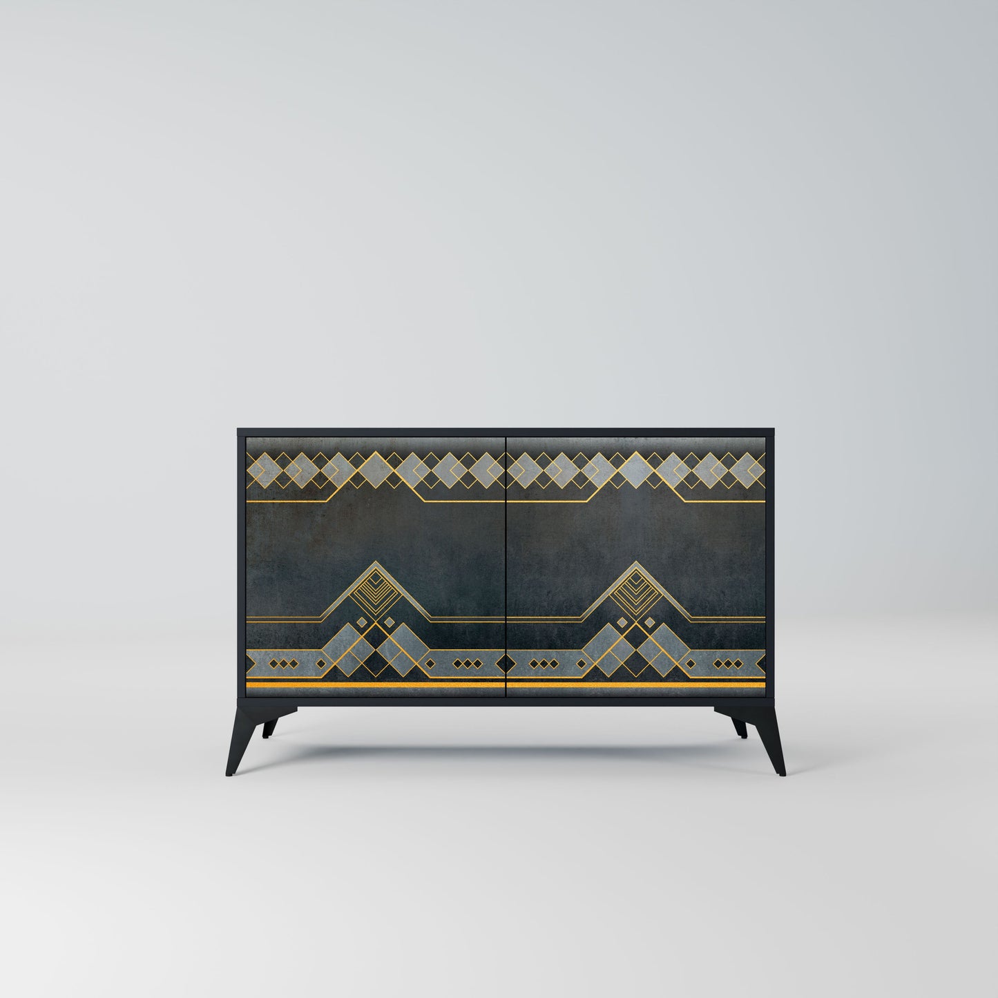 Credenza a 2 ante ROYAL ORDINARINESS in finitura nera