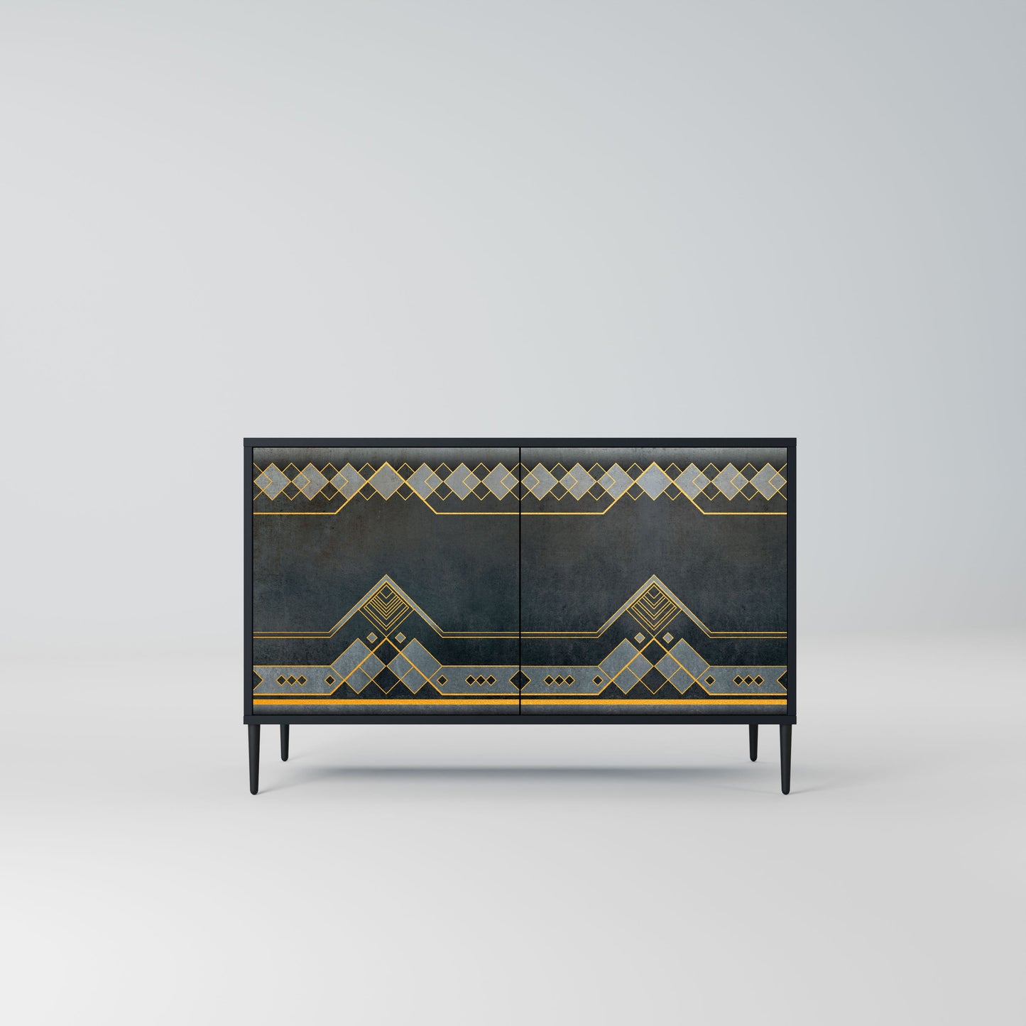 Credenza a 2 ante ROYAL ORDINARINESS in finitura nera