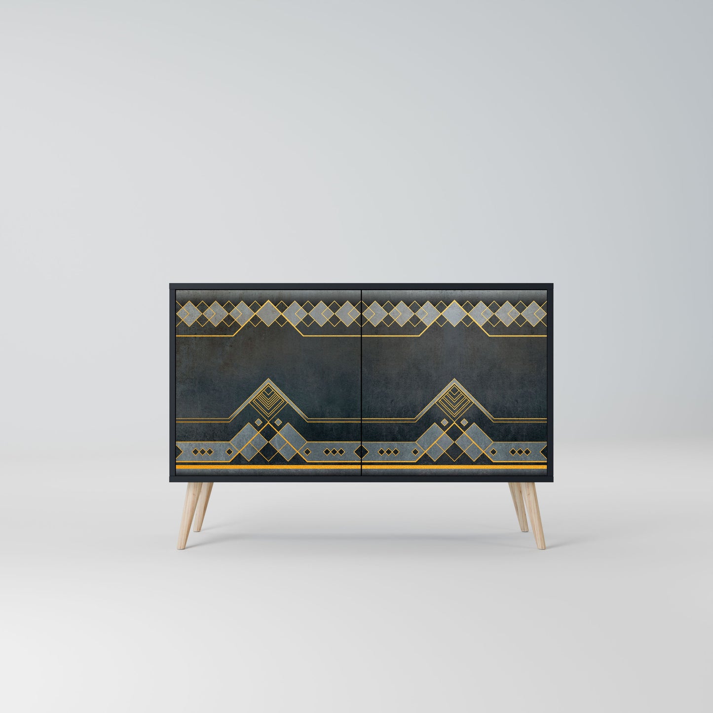 Credenza a 2 ante ROYAL ORDINARINESS in finitura nera
