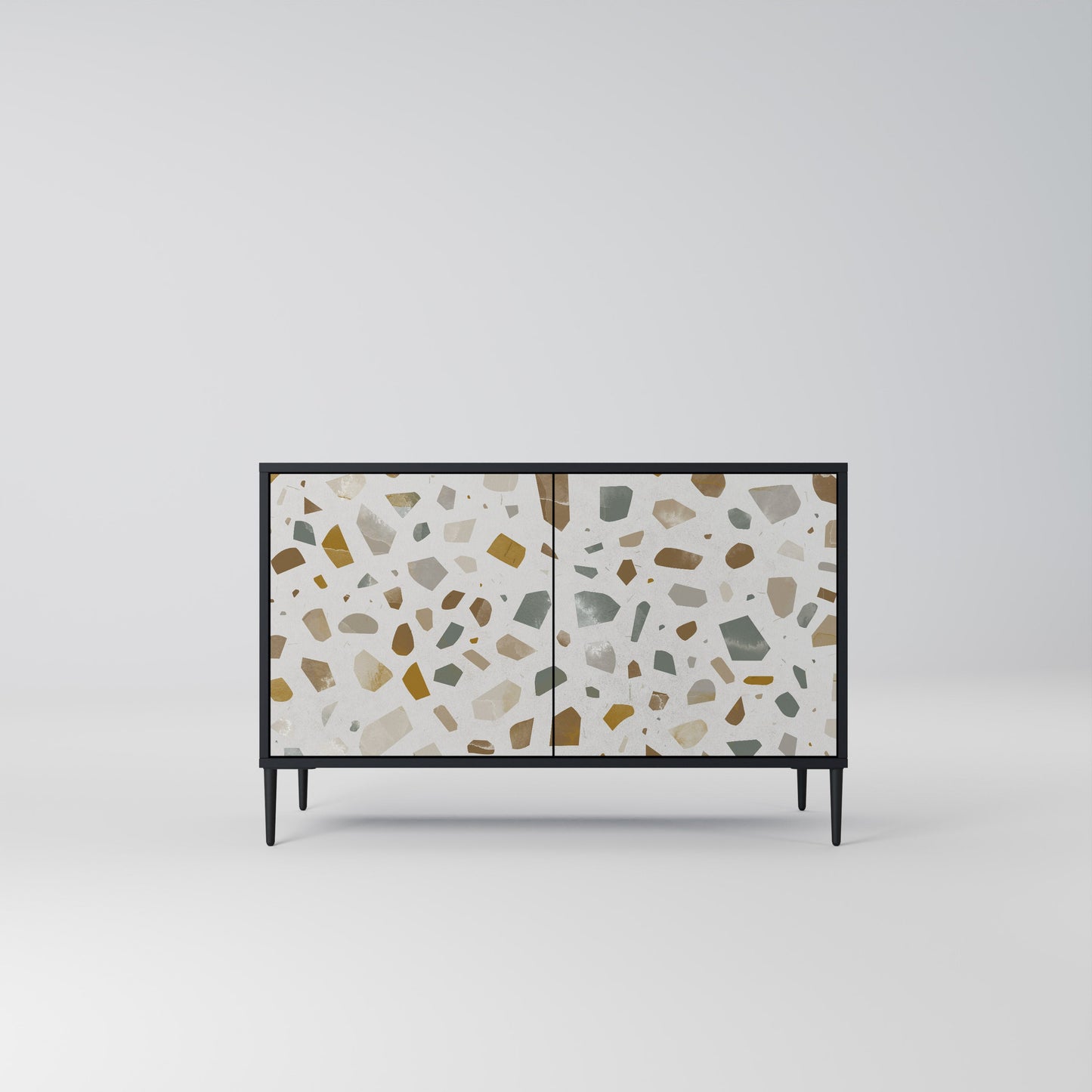 Credenza a 2 ante PIECES OF TOMORROW in finitura nera