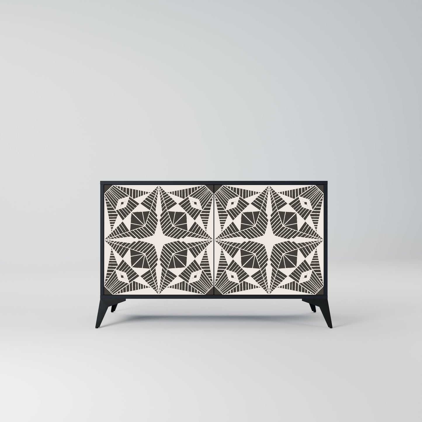 MONOCHROME NEXUS 2-Door Sideboard in Black Finish