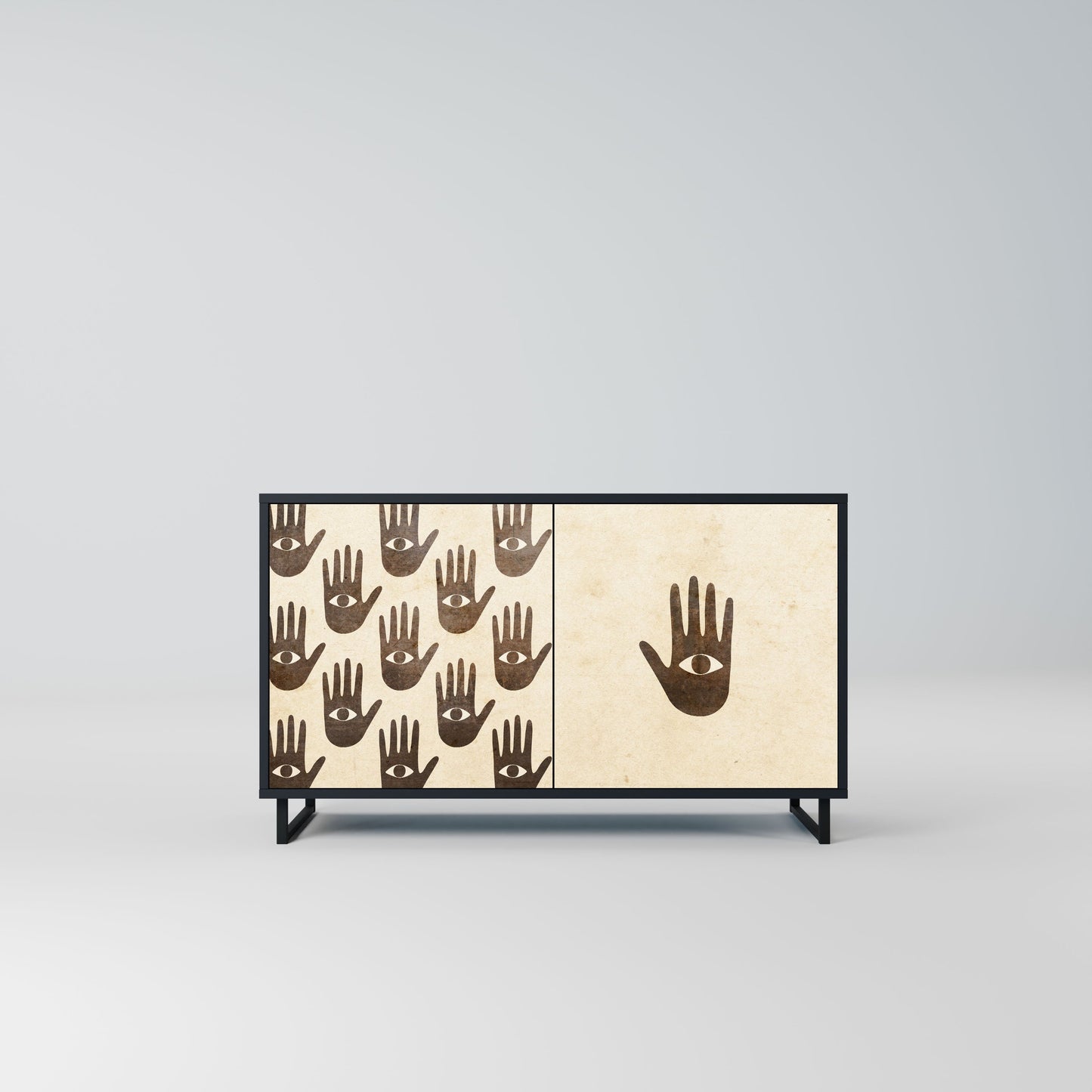 VEDI ALTRO Credenza a 2 ante in finitura nera