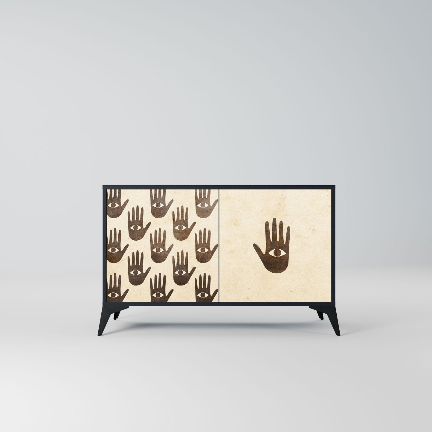 VEDI ALTRO Credenza a 2 ante in finitura nera
